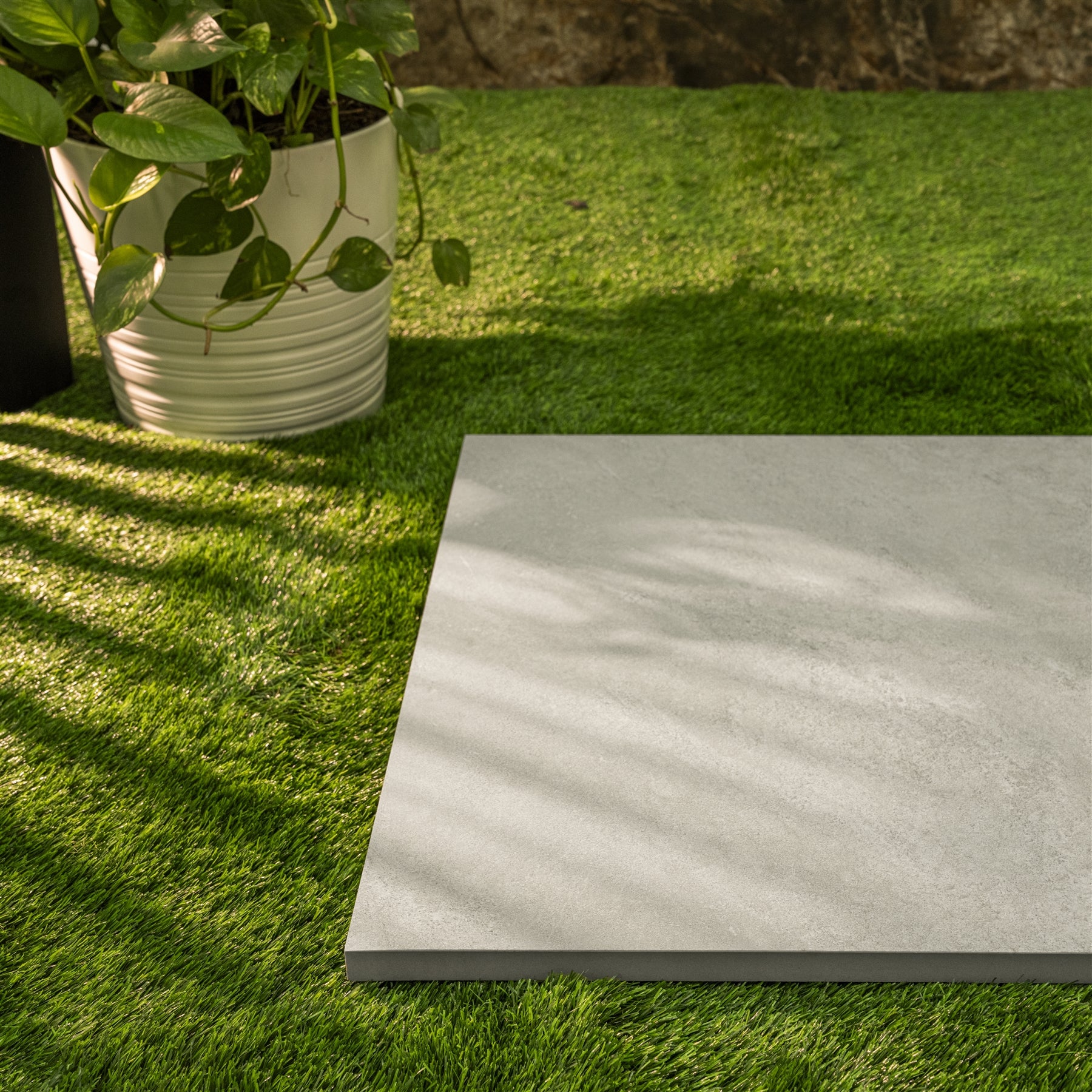 Mountain White Stone Look Porcelain Tile 60x120cm 20mm Thickness