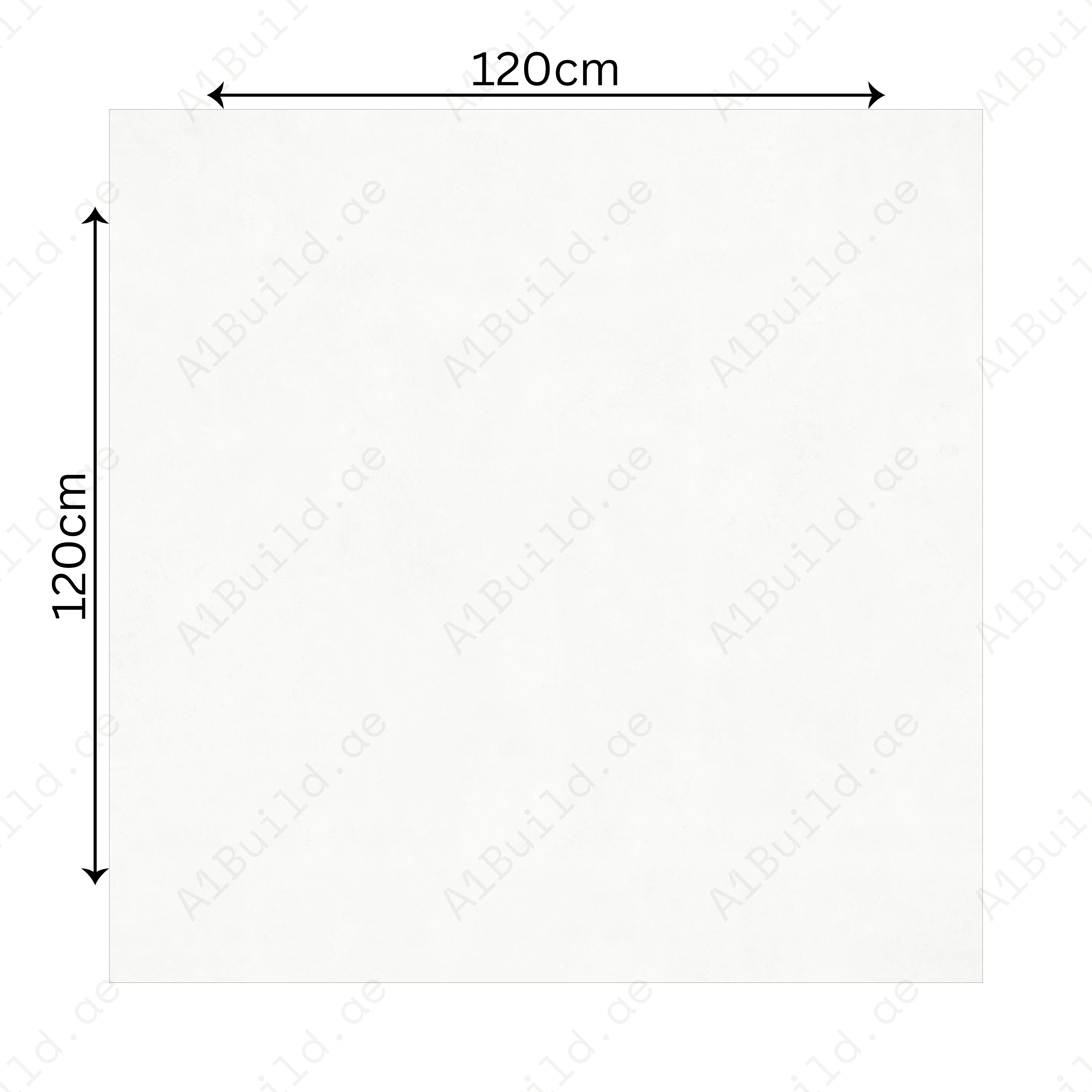 Polo White 120x120cm 09mm – Matt