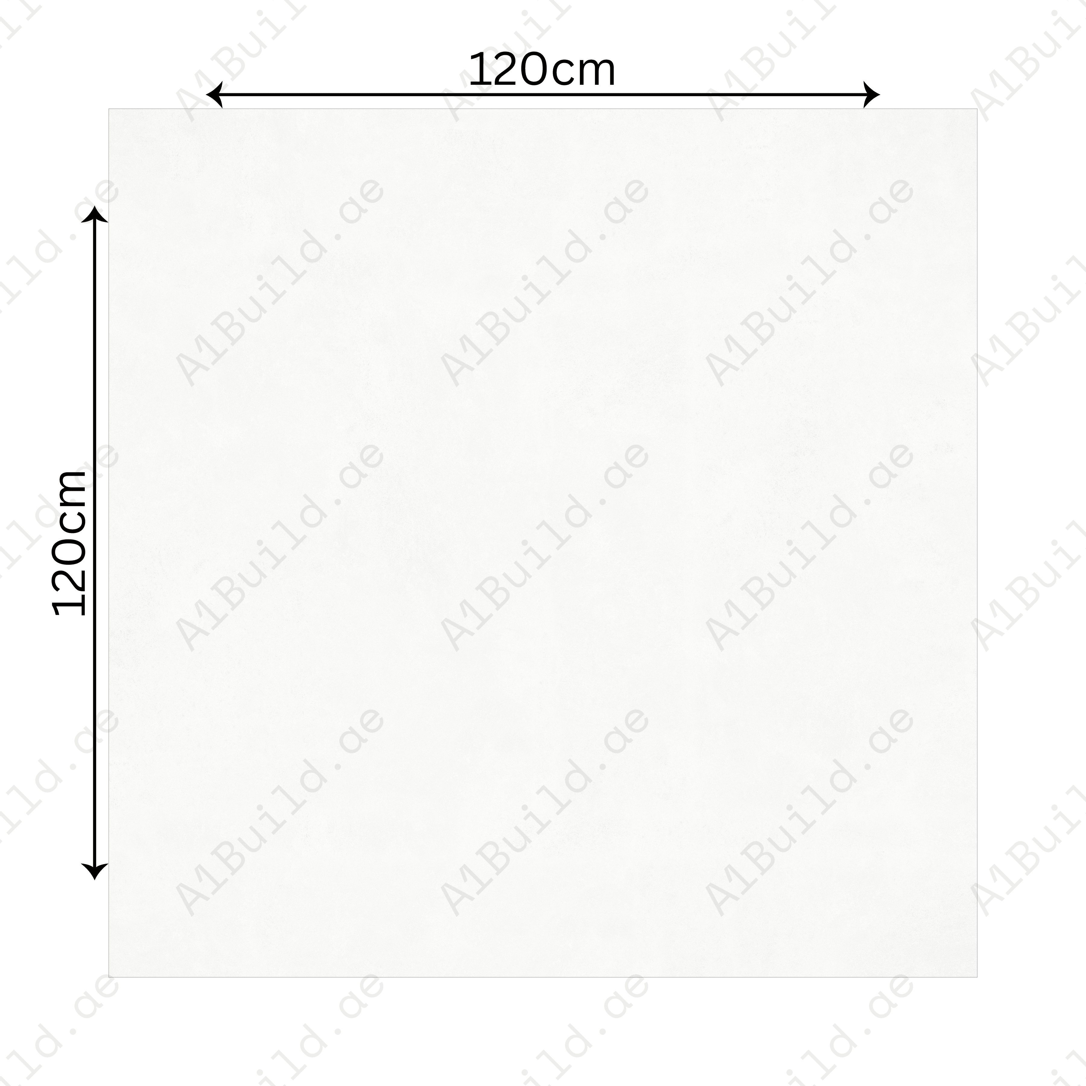 Polo White 120x120cm 09mm – Matt