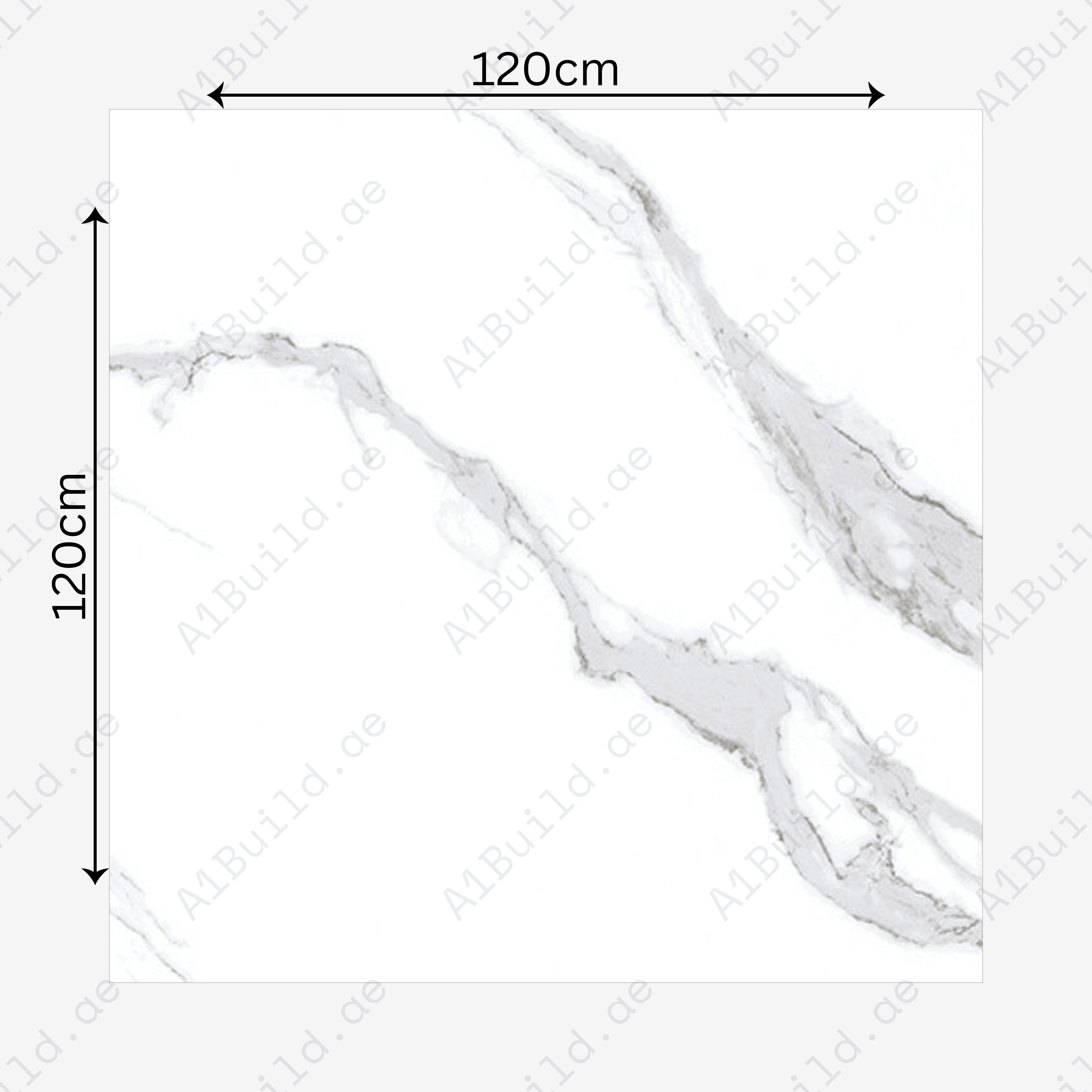 Statuario Hexa 120x120cm 09mm – Glossy