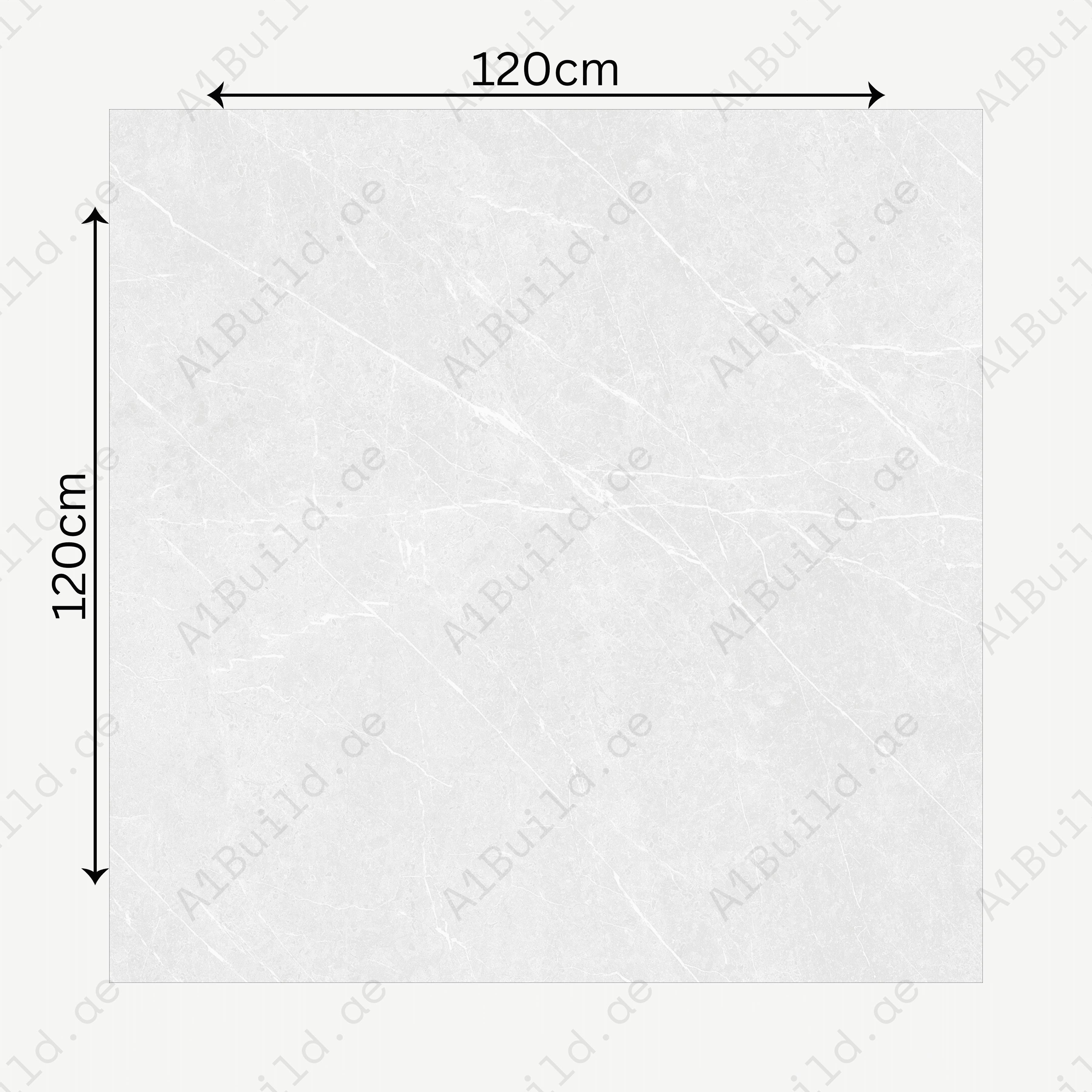 Pietra Bianco 120x120cm 09mm – Glossy