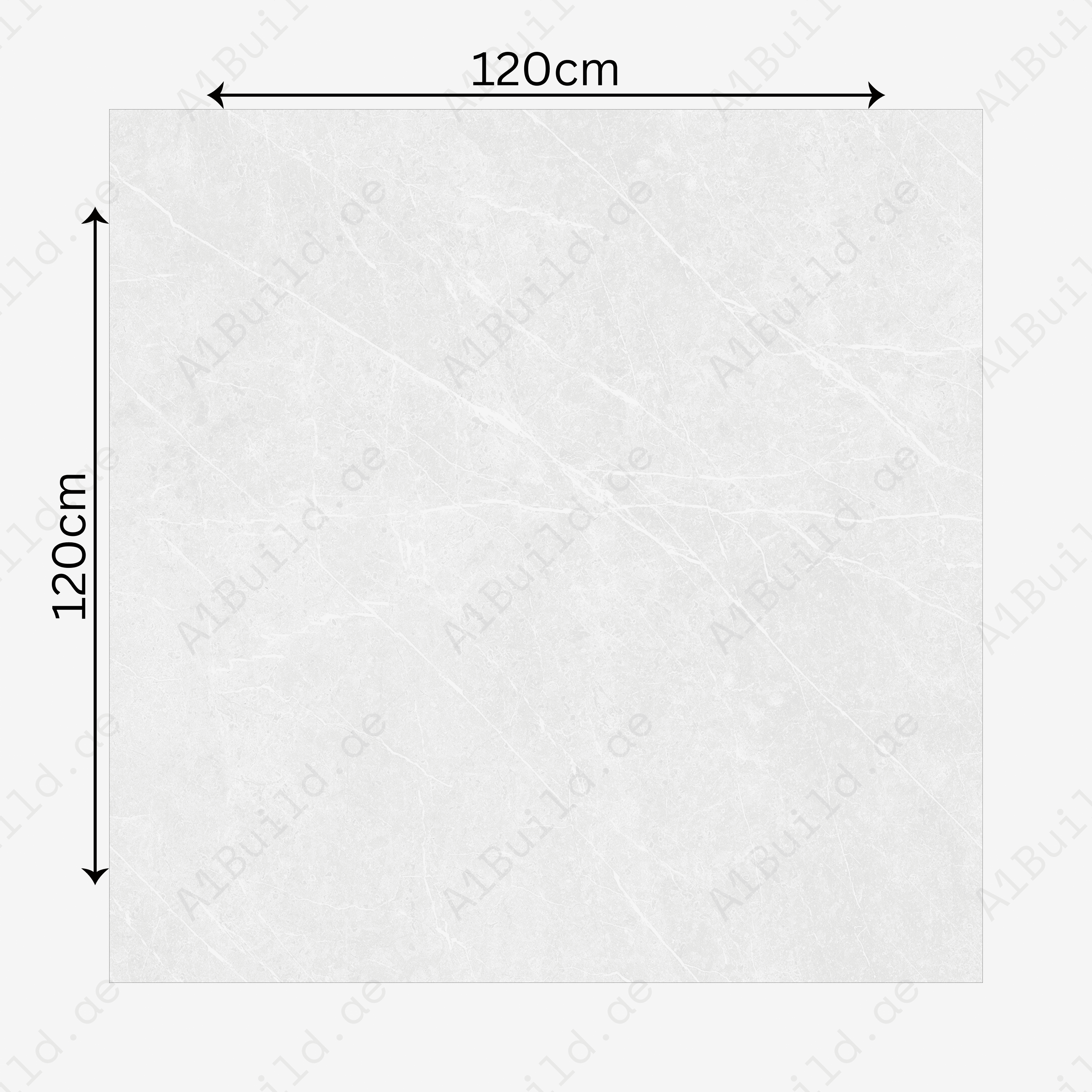 Pietra Bianco 120x120cm 09mm – Glossy