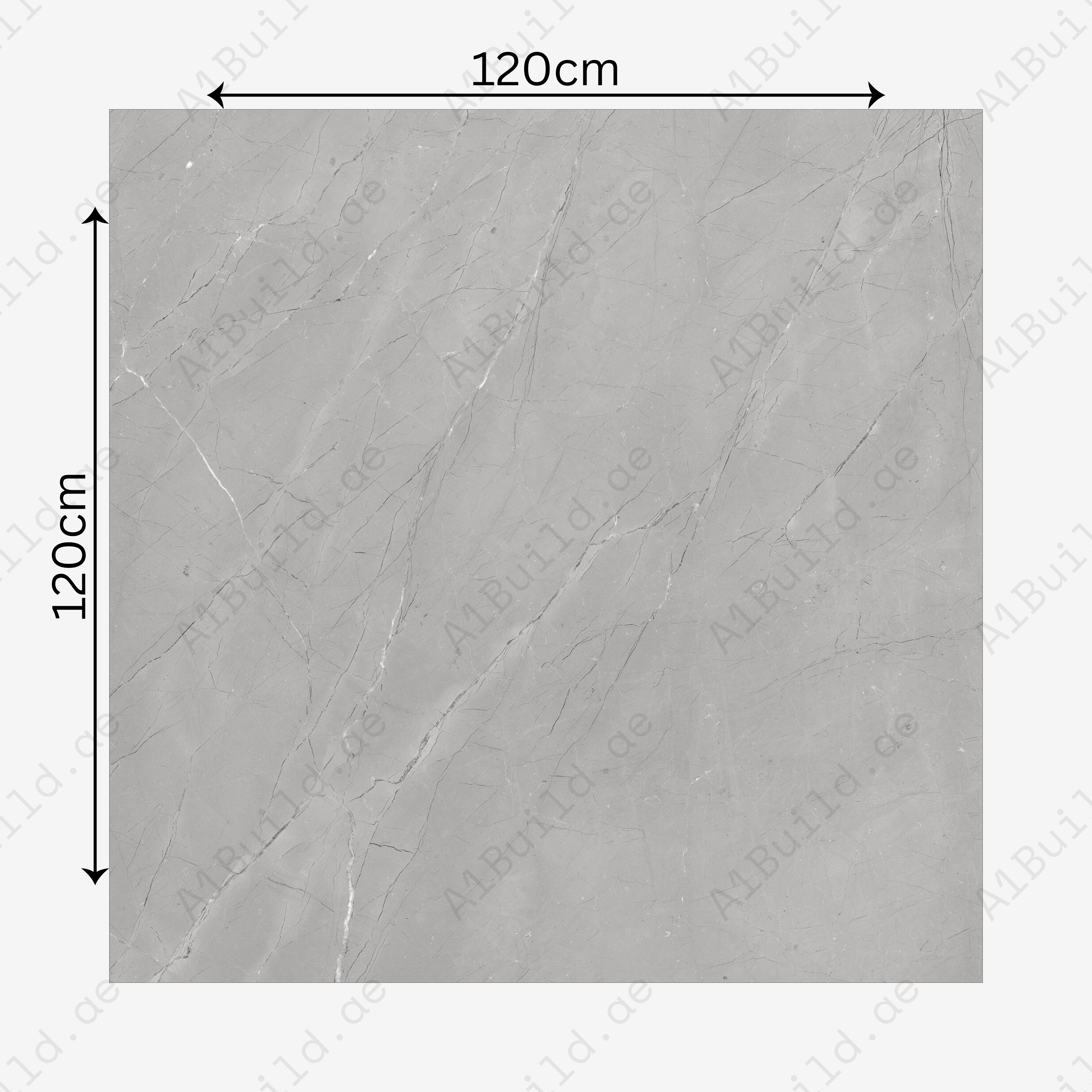 Burberry Grey 120x120cm 09mm – Glossy
