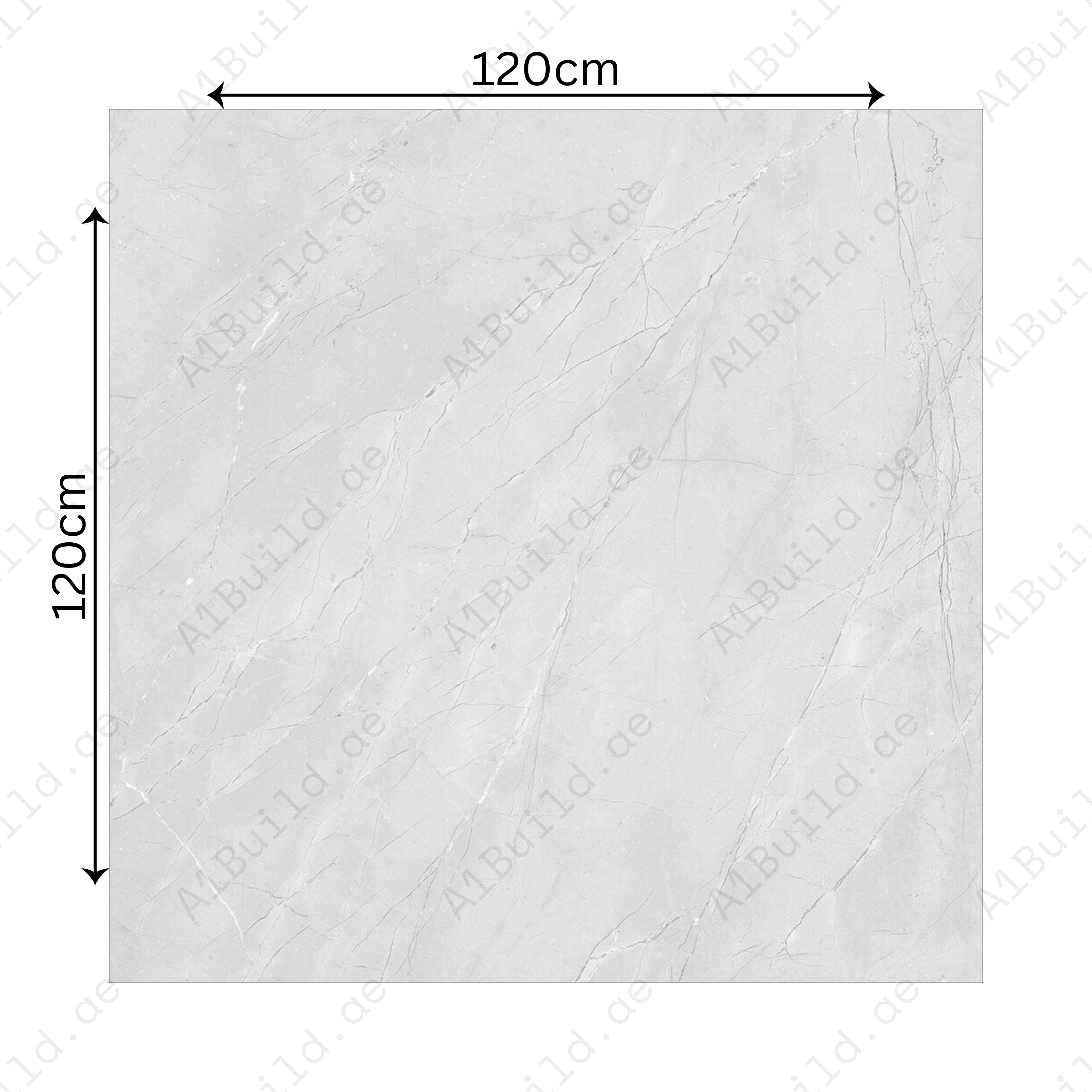 Burberry Bianco 120x120cm 09mm – Glossy