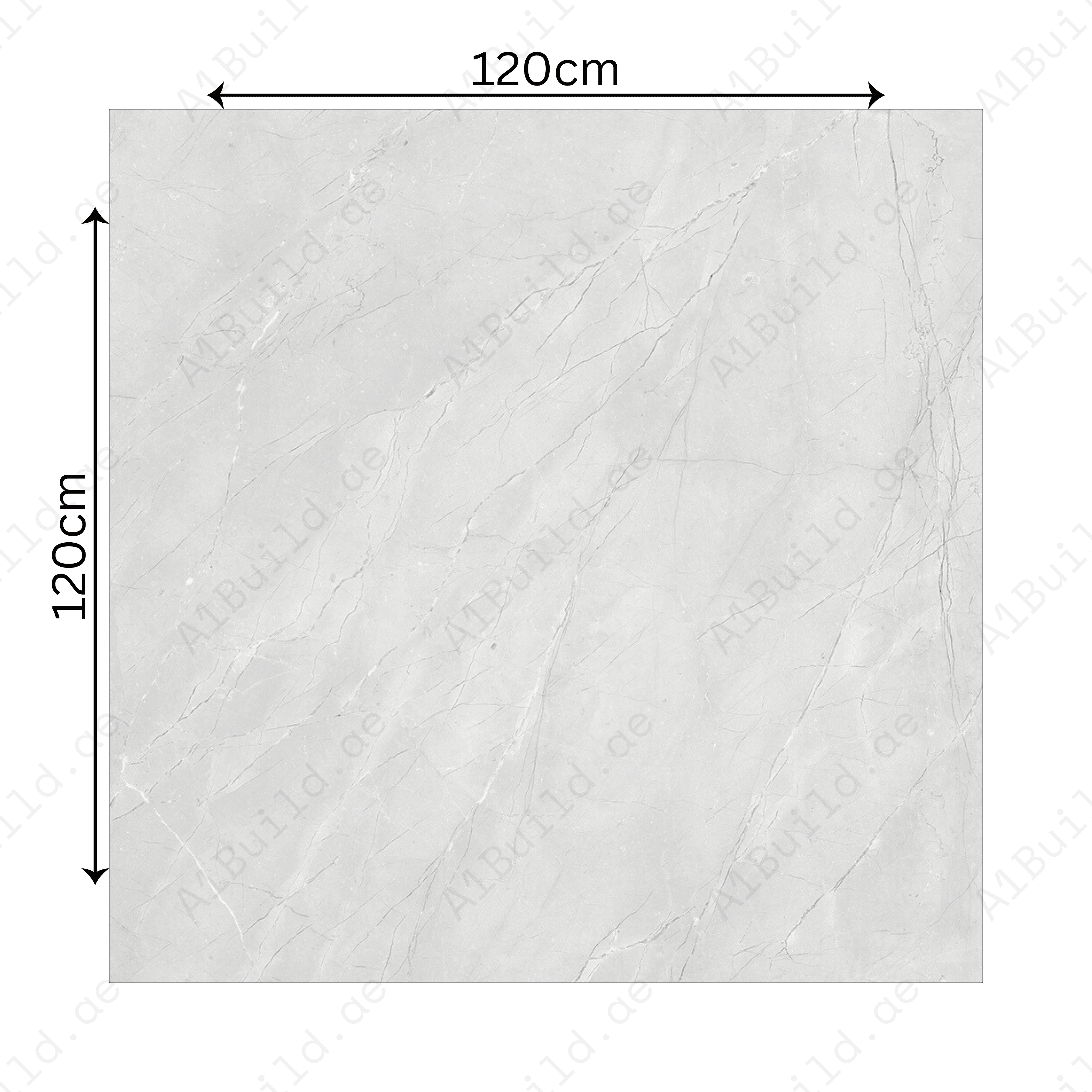 Burberry Bianco 120x120cm 09mm – Glossy