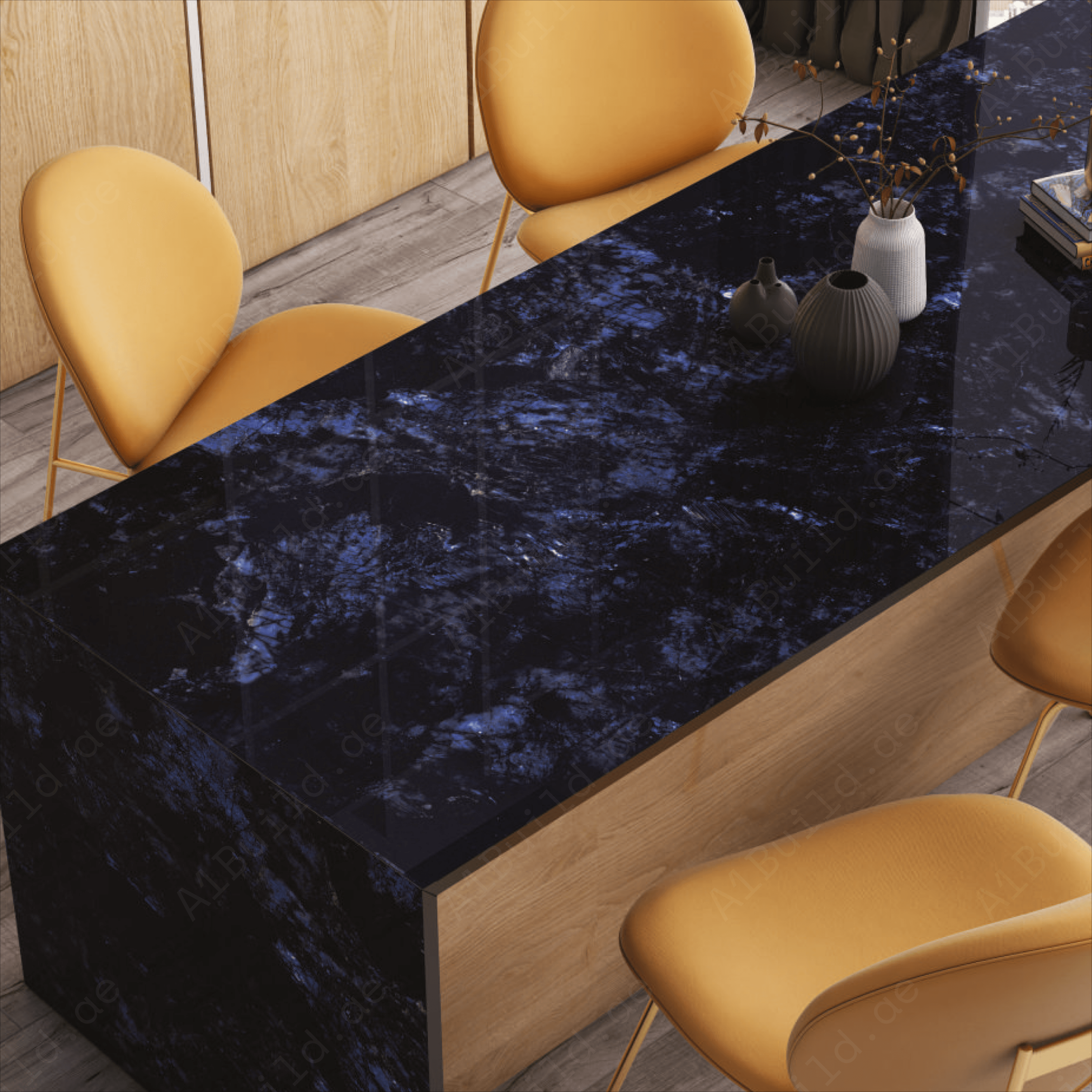 Volga Blue 80x240cm 15mm – Glossy