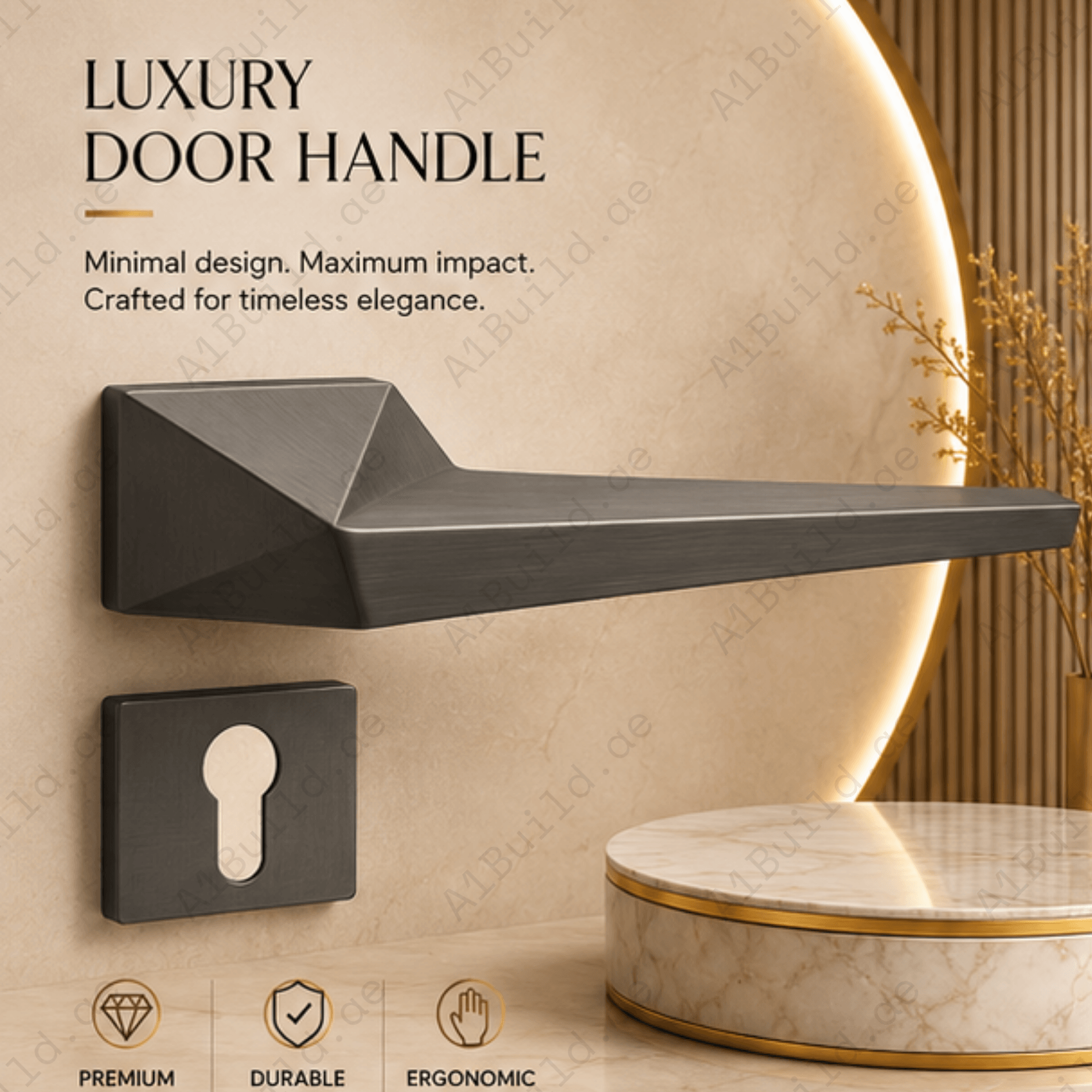 ZR230470 – Imperial Arc Luxury Zinc Alloy Door Handle