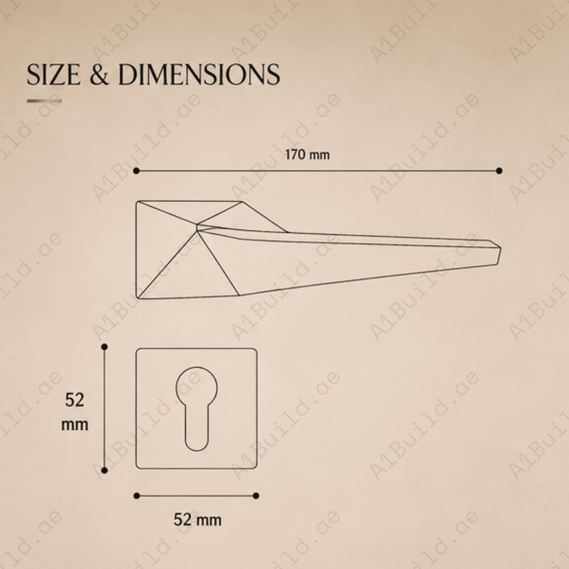 ZR230470 – Imperial Arc Luxury Zinc Alloy Door Handle