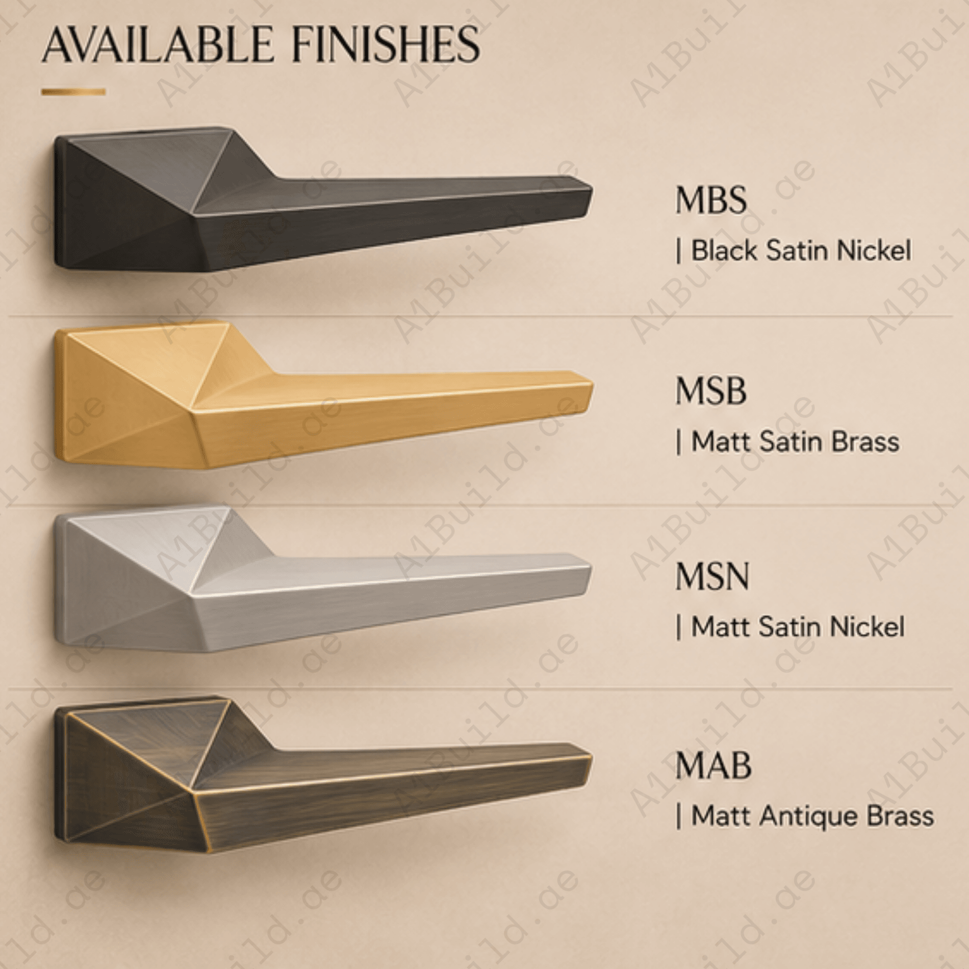 ZR230470 – Imperial Arc Luxury Zinc Alloy Door Handle