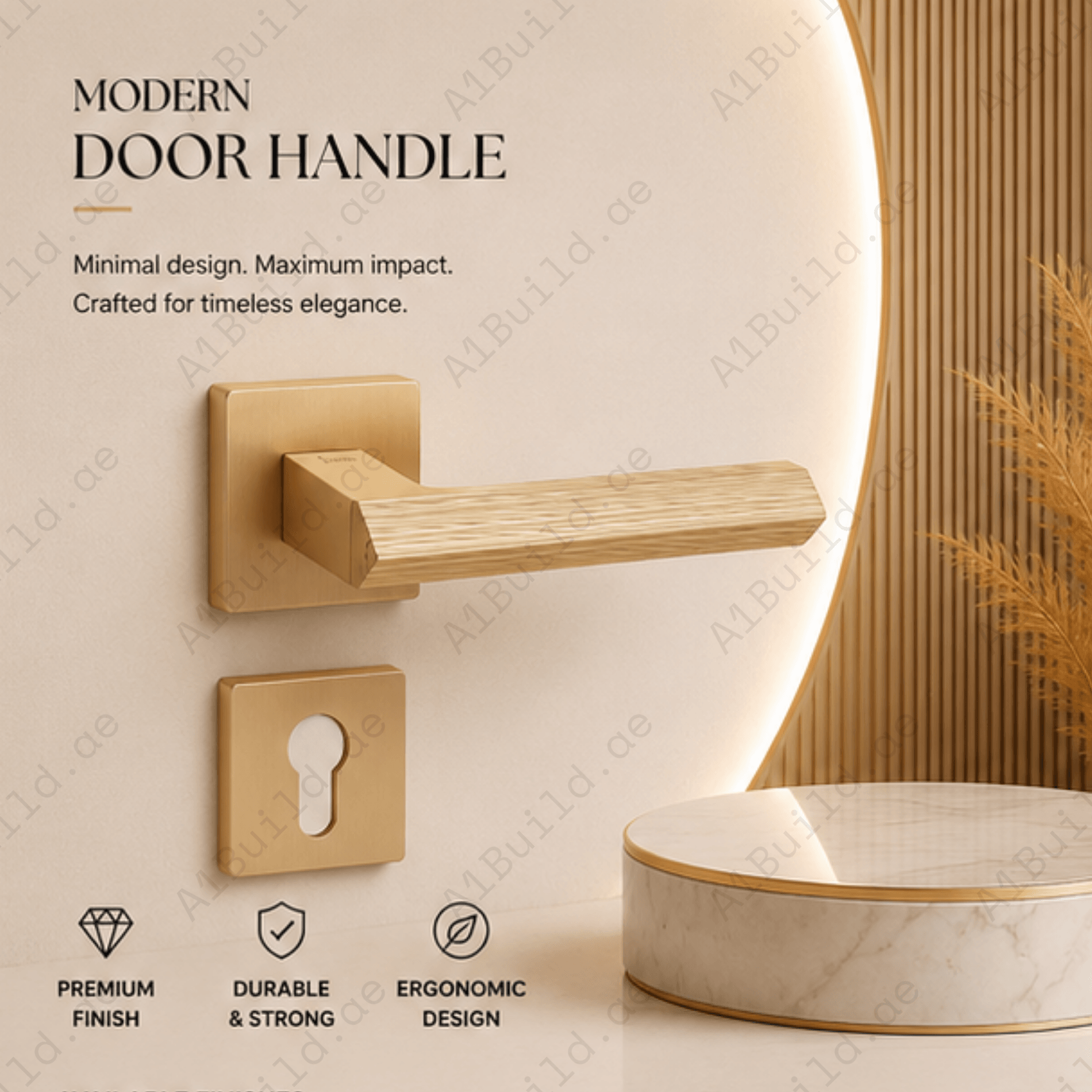 RH.9679 – Prestige Arc Zinc Alloy Door Handle