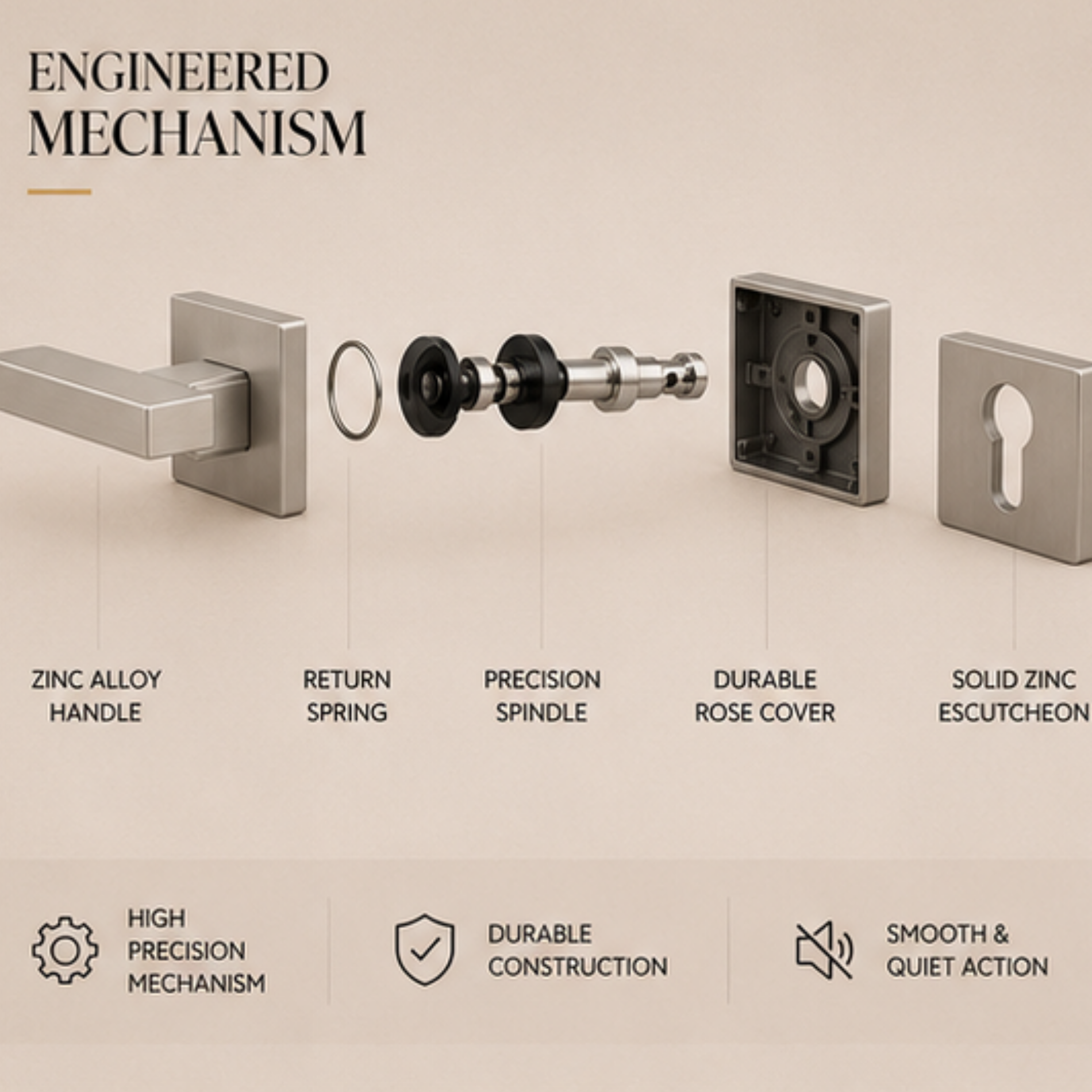 RH.9690 – Luxe Origin Zinc Alloy Door Handle