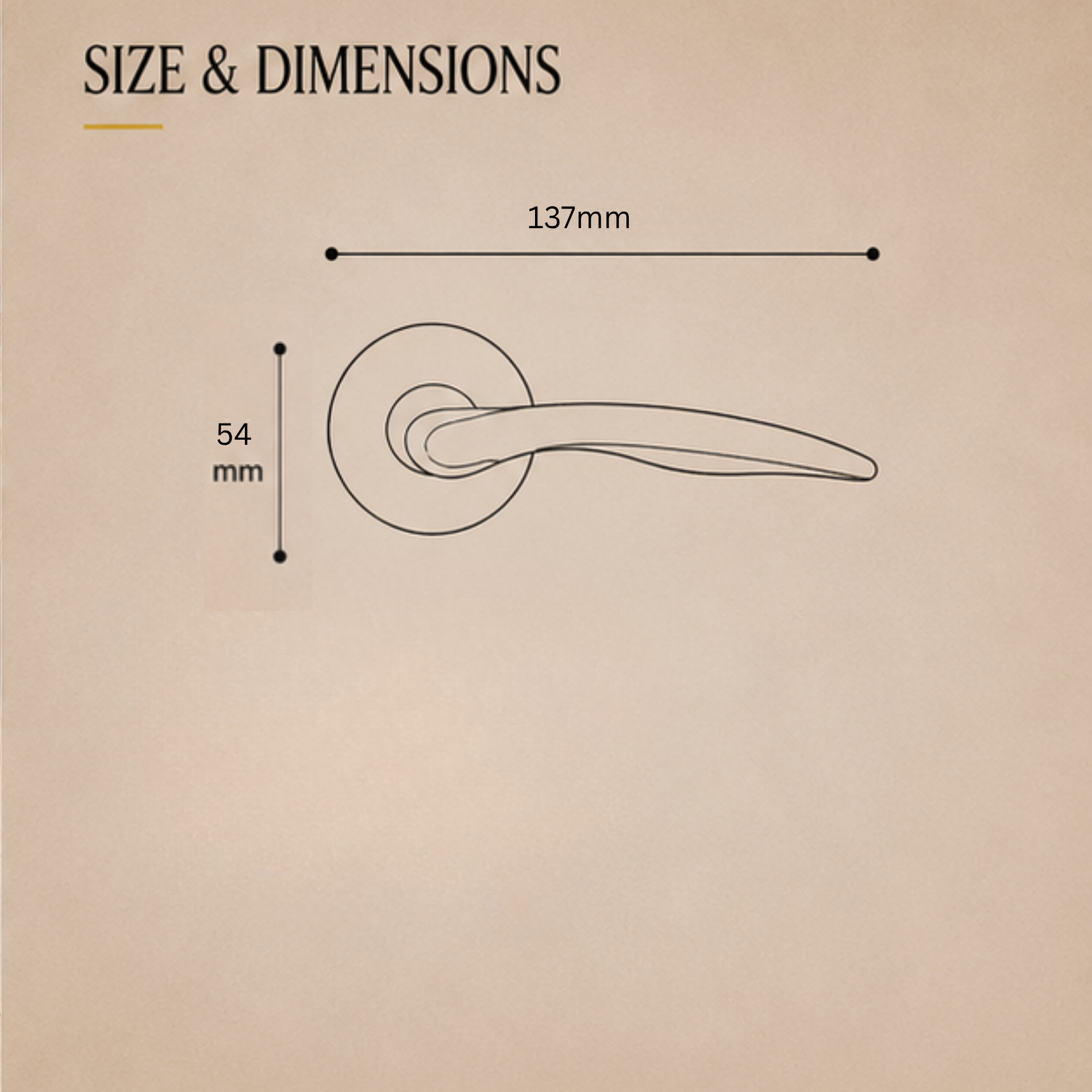 ALA.6537 – Modern Aluminum Alloy Door Lock Handle.
