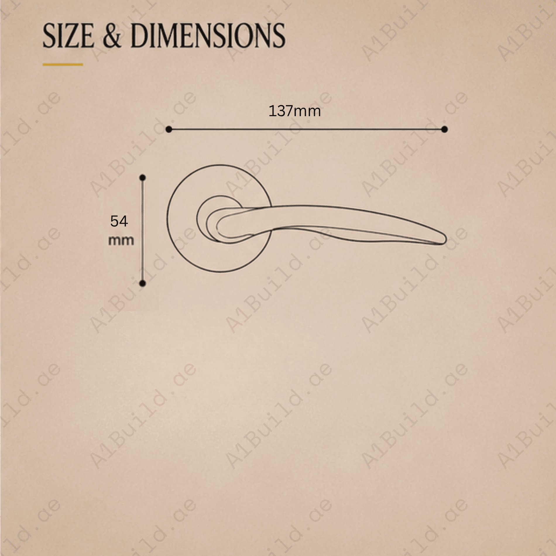 ALA.6537 – Modern Aluminum Alloy Door Lock Handle.