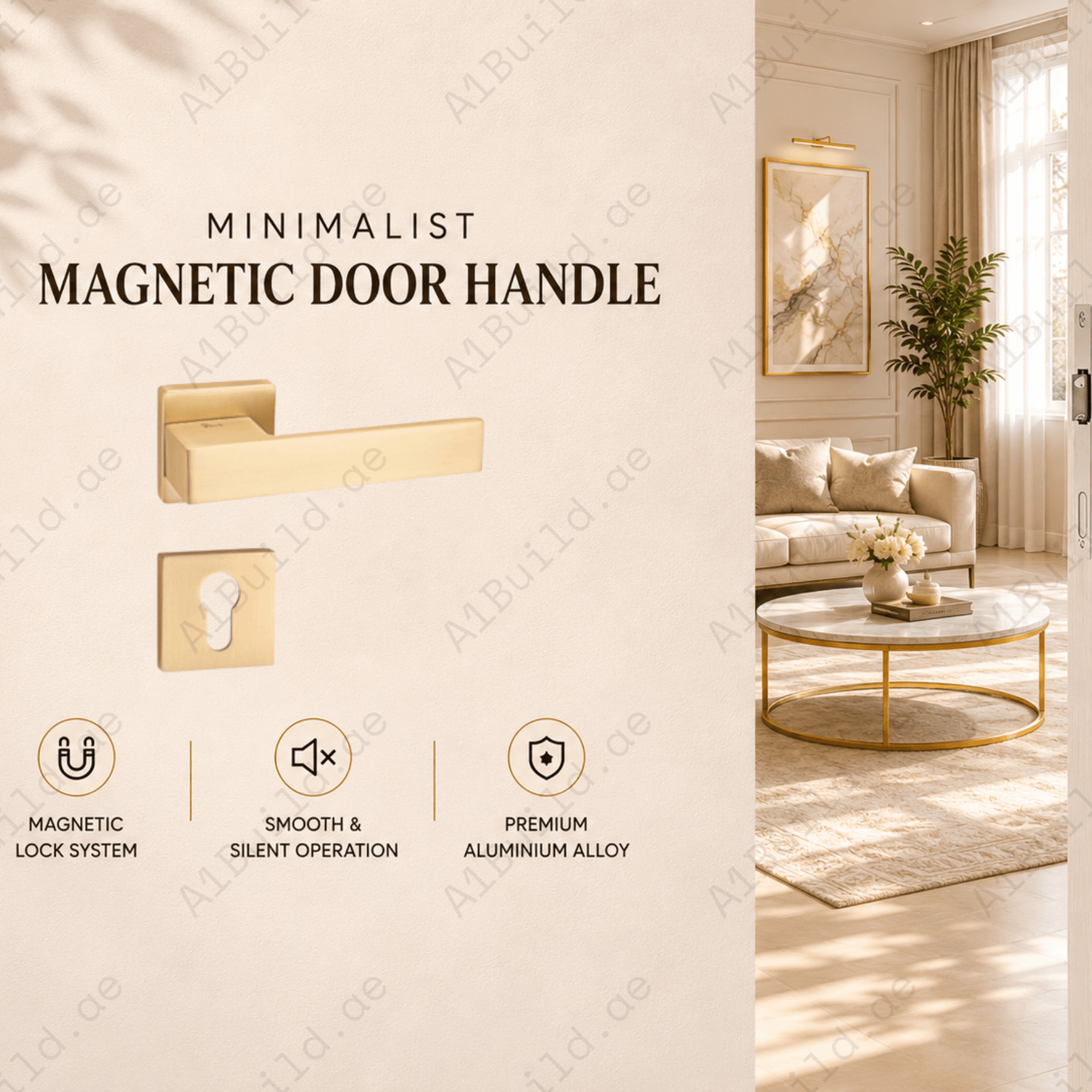 CyLenk Flerk Luxury ZINC ALLOY ZR180603 Door Handle - PVD coating technology