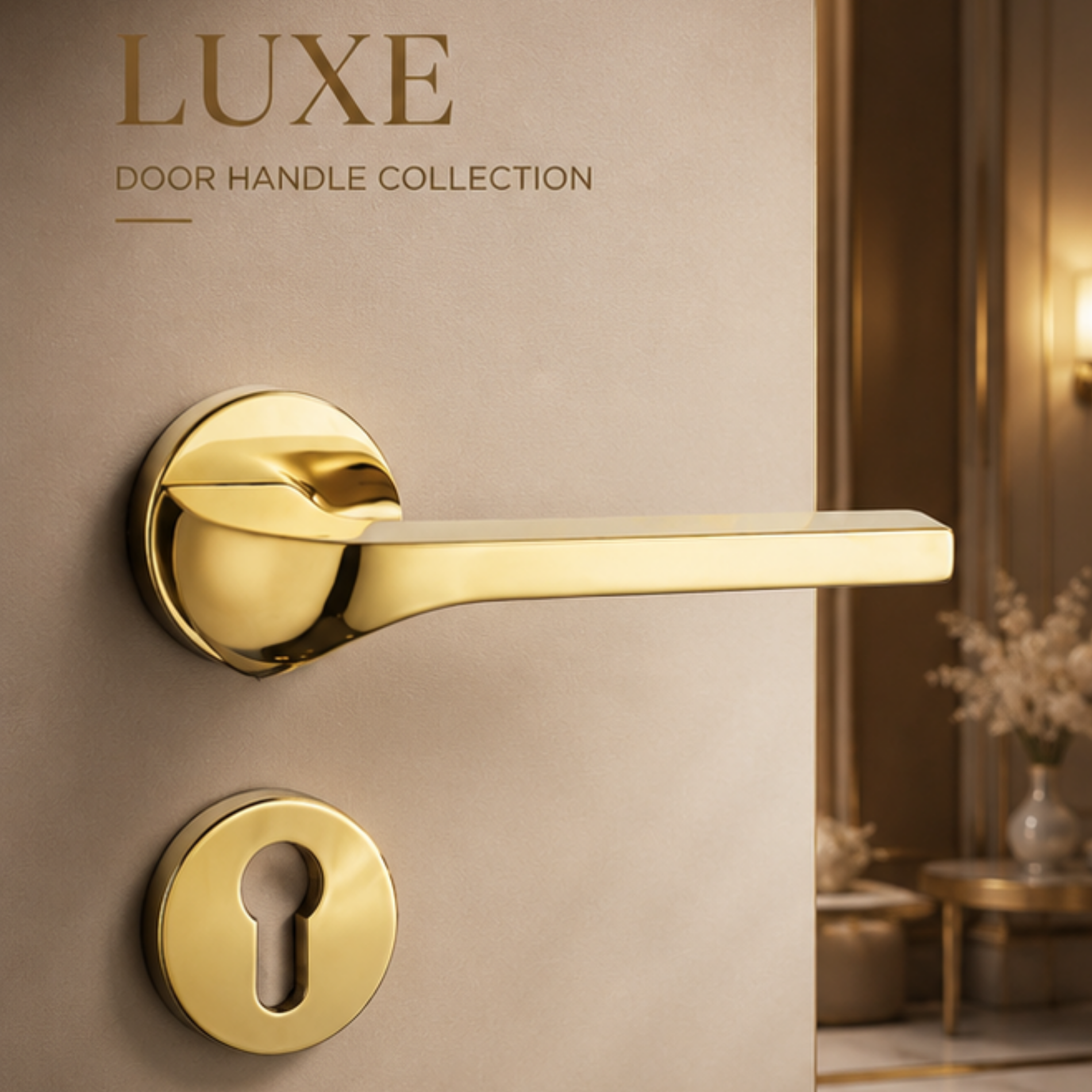ZR180701 – Luxury Zinc Alloy Door Handle | PVD Premium Finish