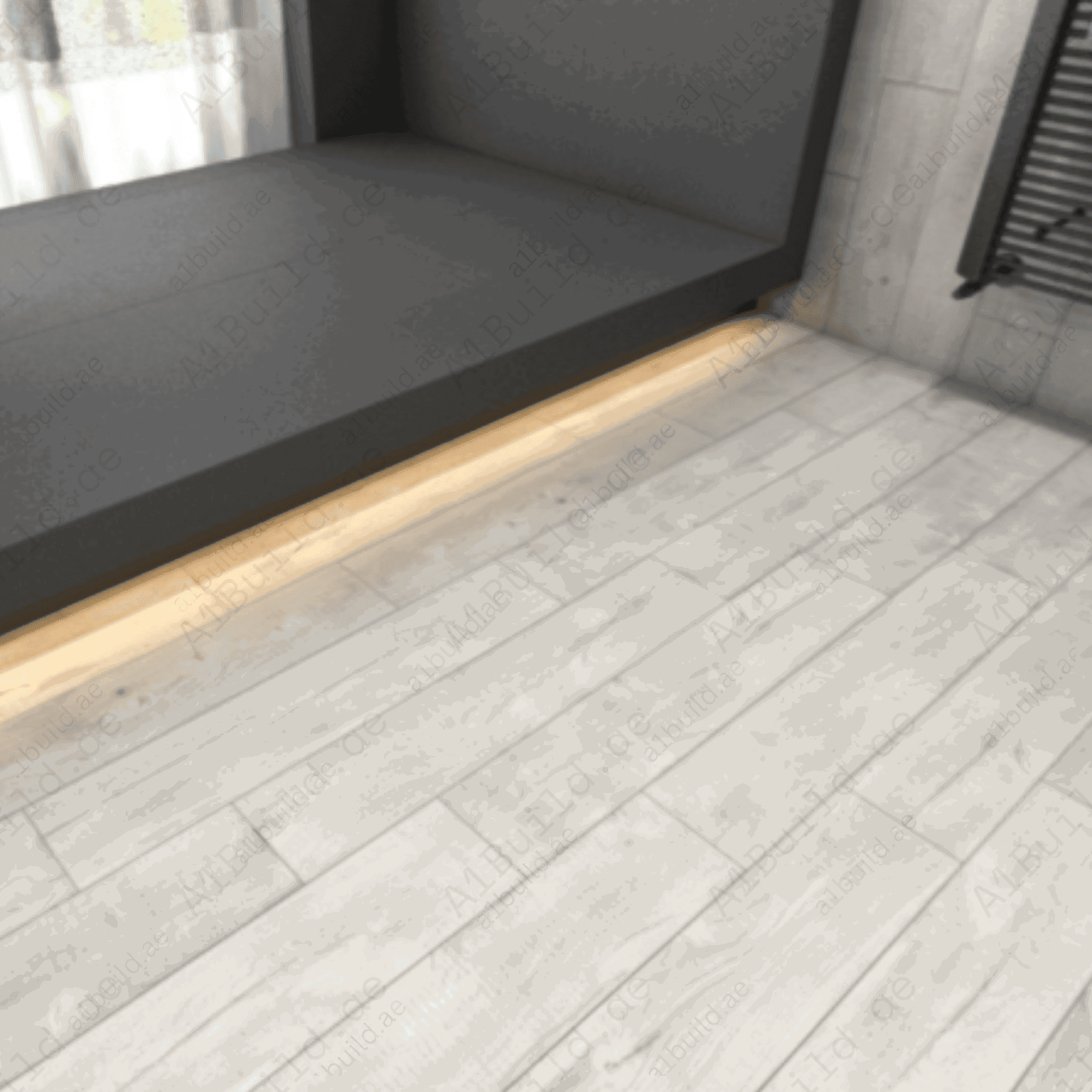 15916 15x90cm Indian Porcelain Tiles –Stylish, - Premium, Durable Flooring for Modern Spaces