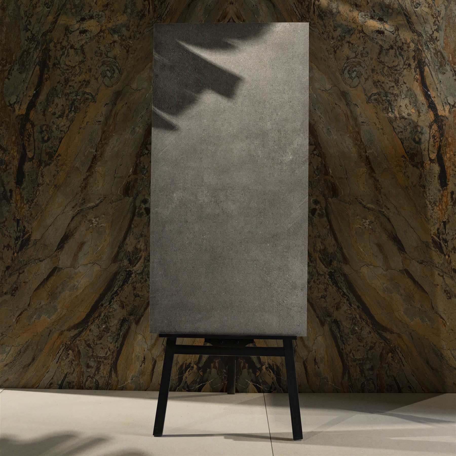 Aosta Grey Stone Look Porcelain Tile 60x120cm 20mm Thickness