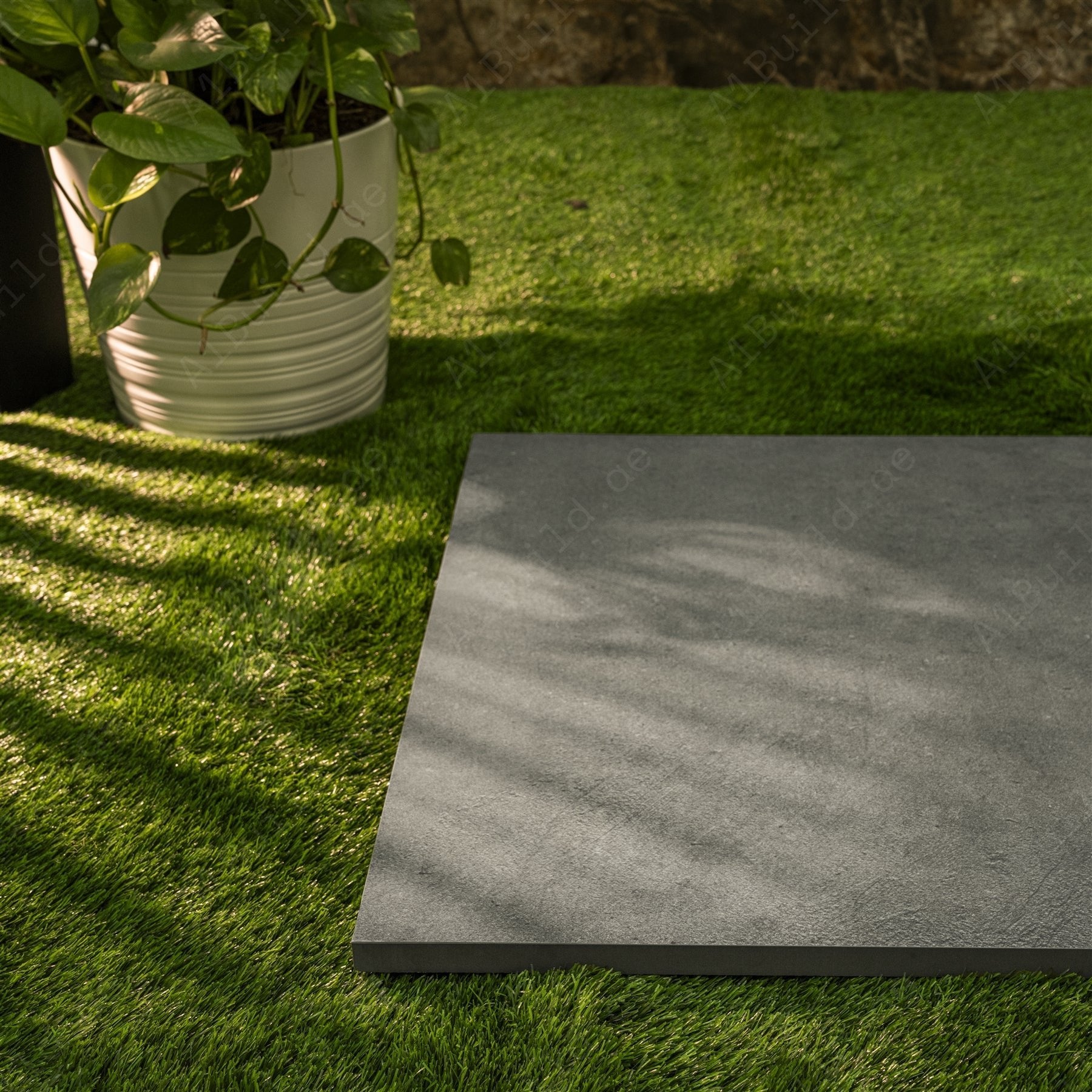 Aosta Grey Stone Look Porcelain Tile 60x120cm 20mm Thickness