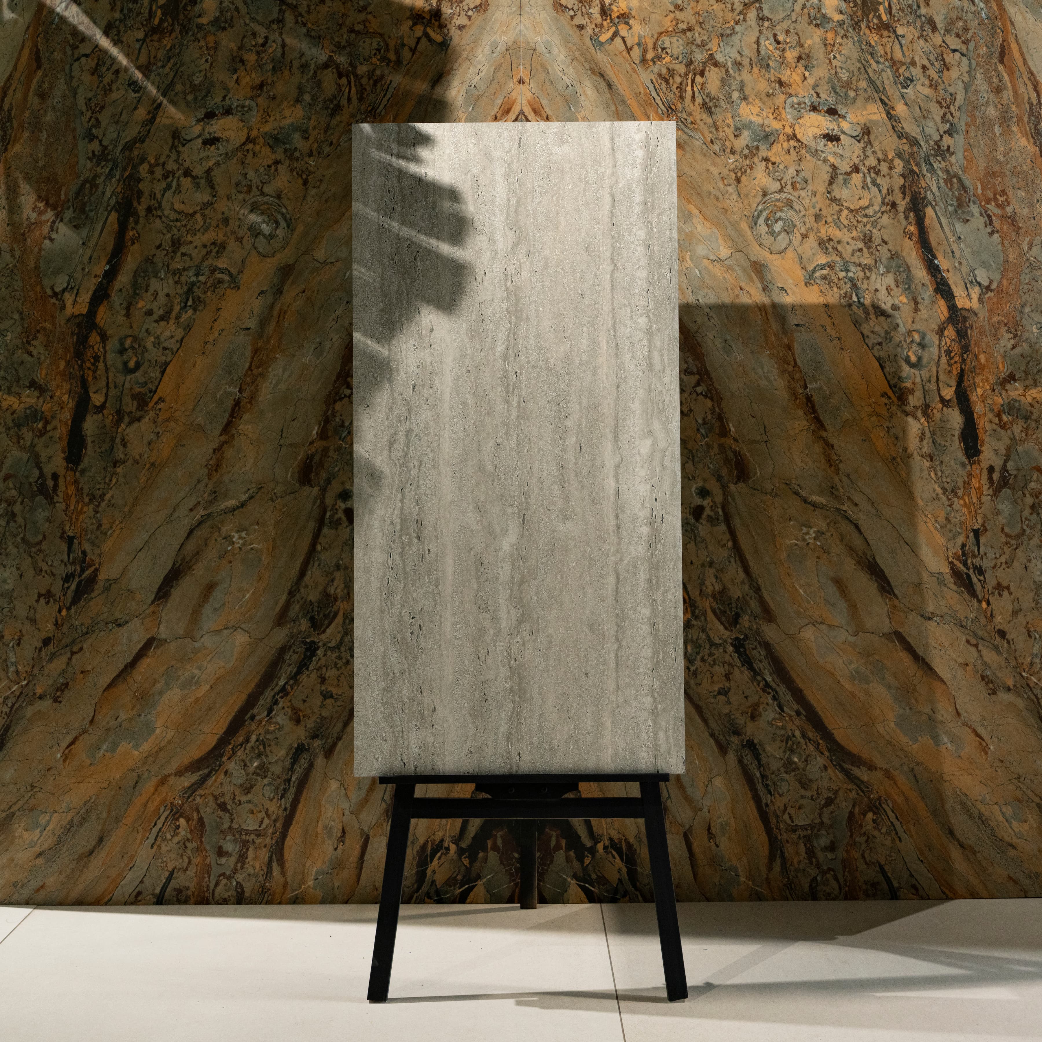 Classic Roma Travertino Grey 60x120cm 20mm Matt Porcelain Floor Tile