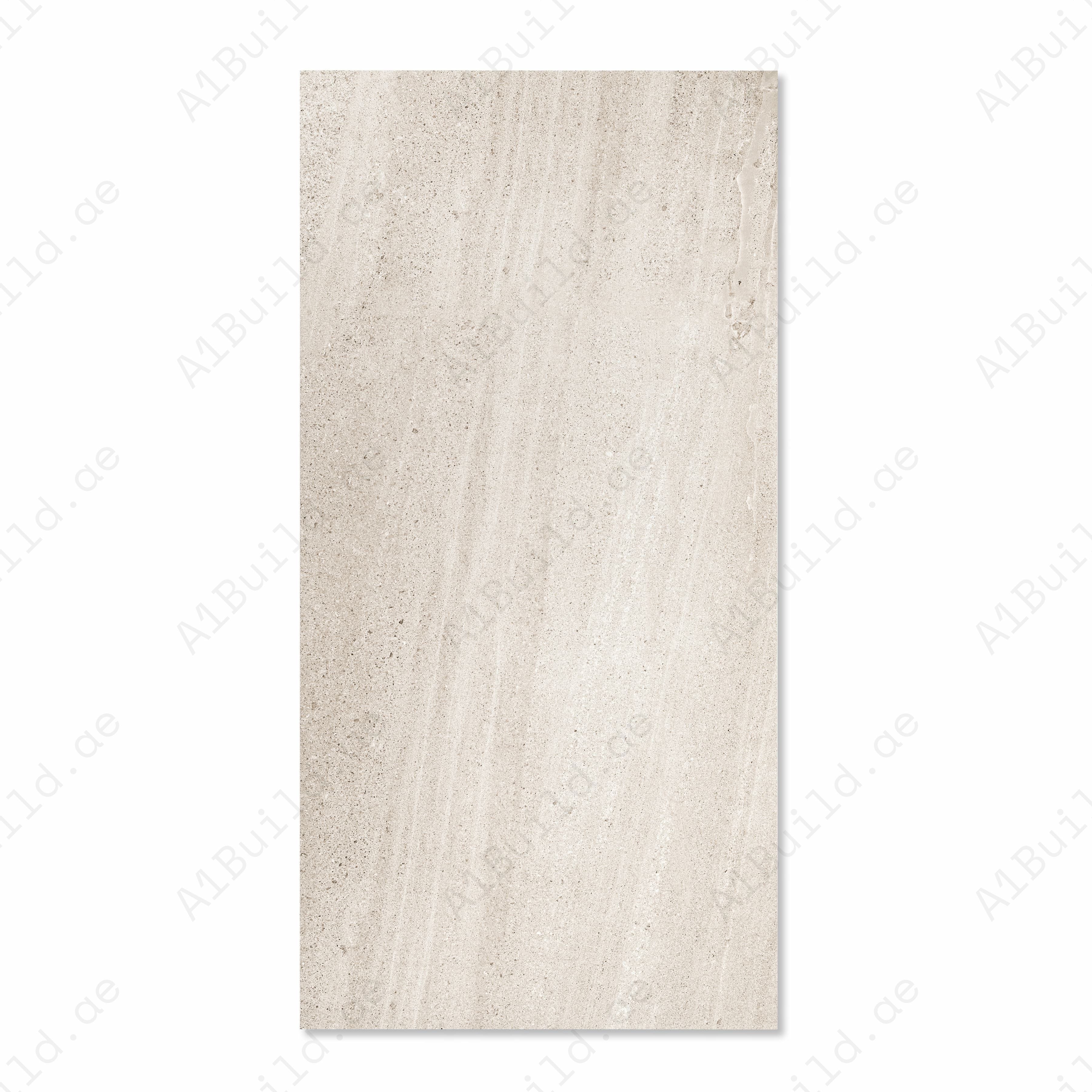 Nexxus Choco Light Matte Porcelain Tile 60x120cm | Travertine Limestone Look Large Format Floor & Wall Tile | Warm Beige Natural Stone Flooring UAE