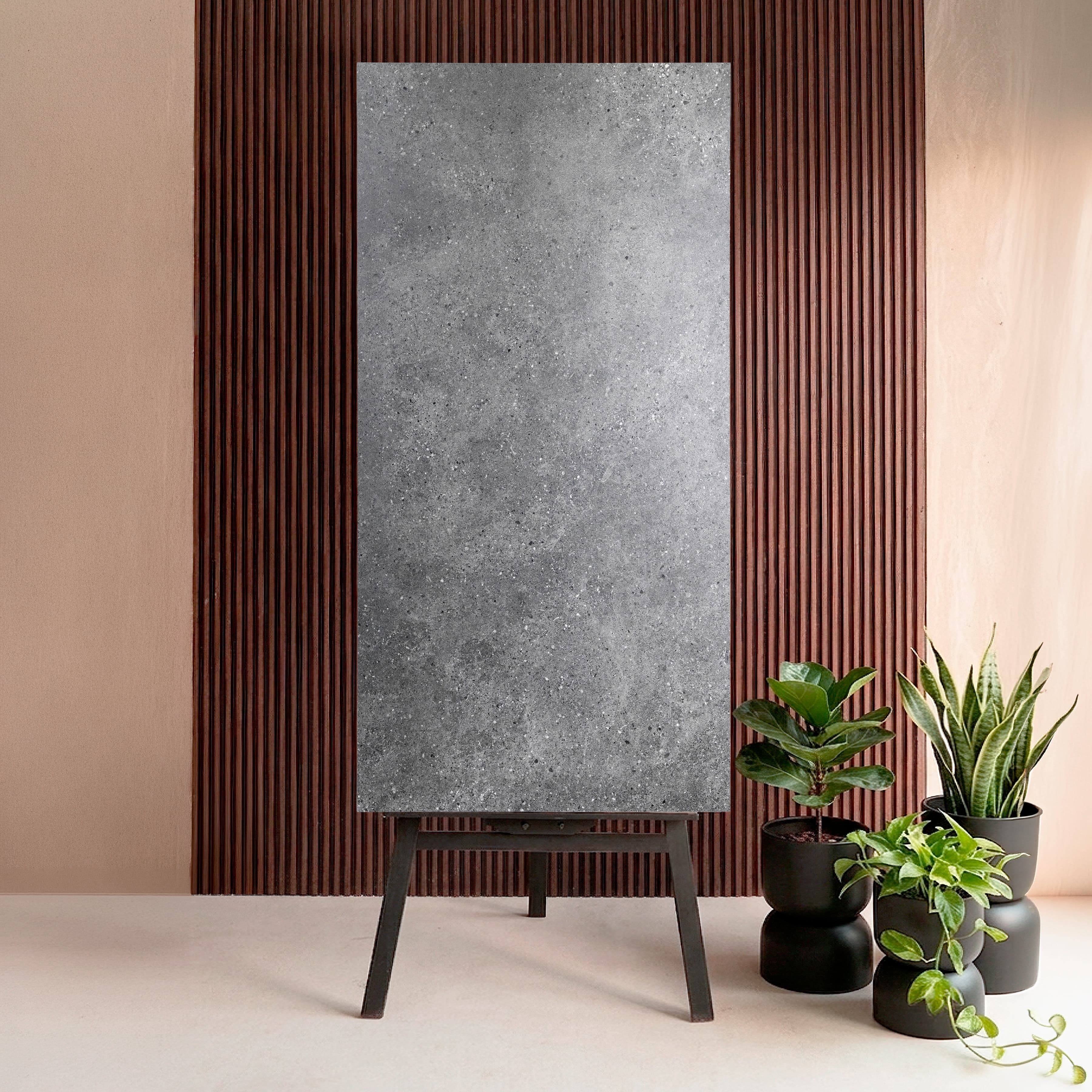 Thomas Nero Stone Look Premium Porcelain Floor Wall Tile 60x120cm 9mm Thick