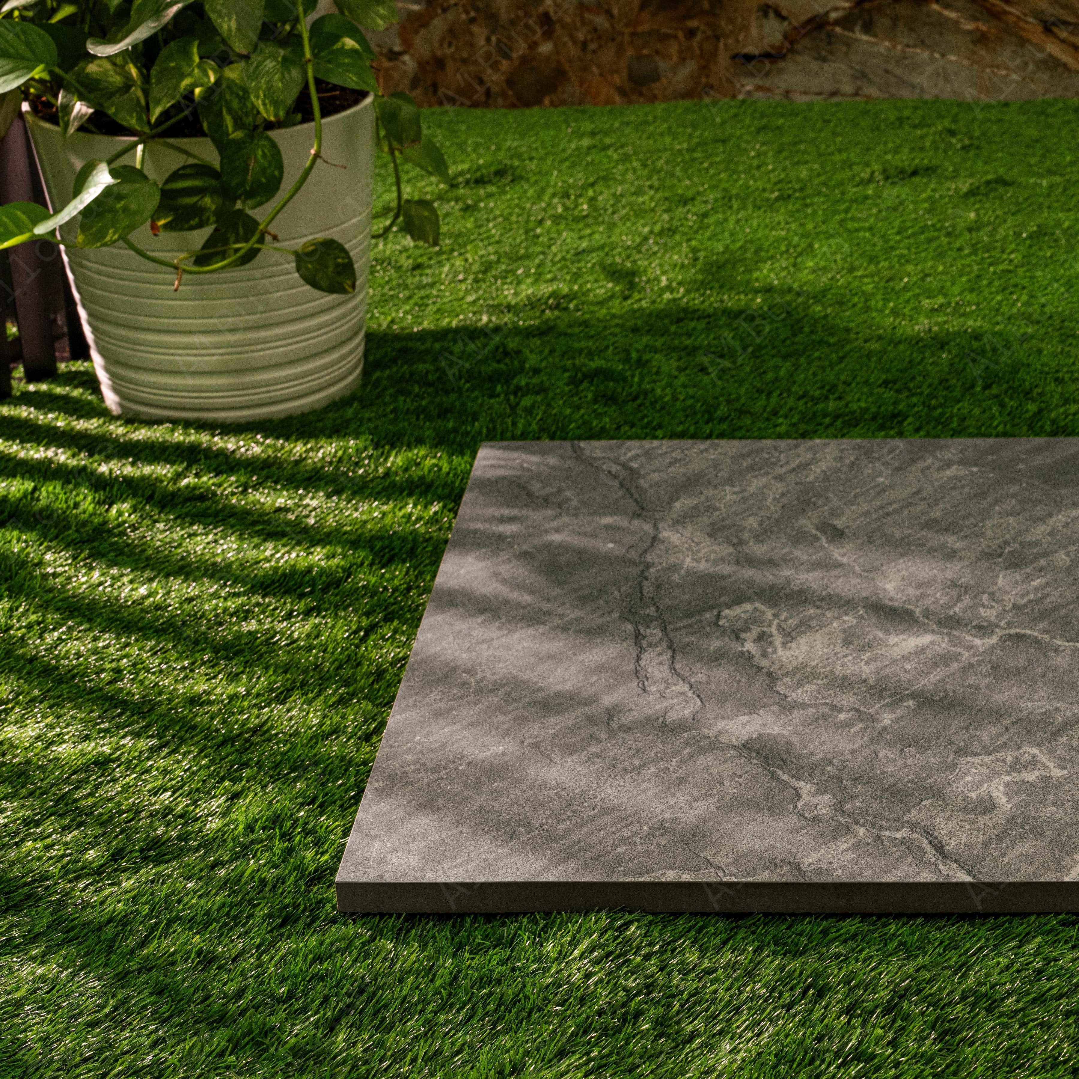 Sagar Black 60x120cm x 20mm Matt Porcelain Floor Tile