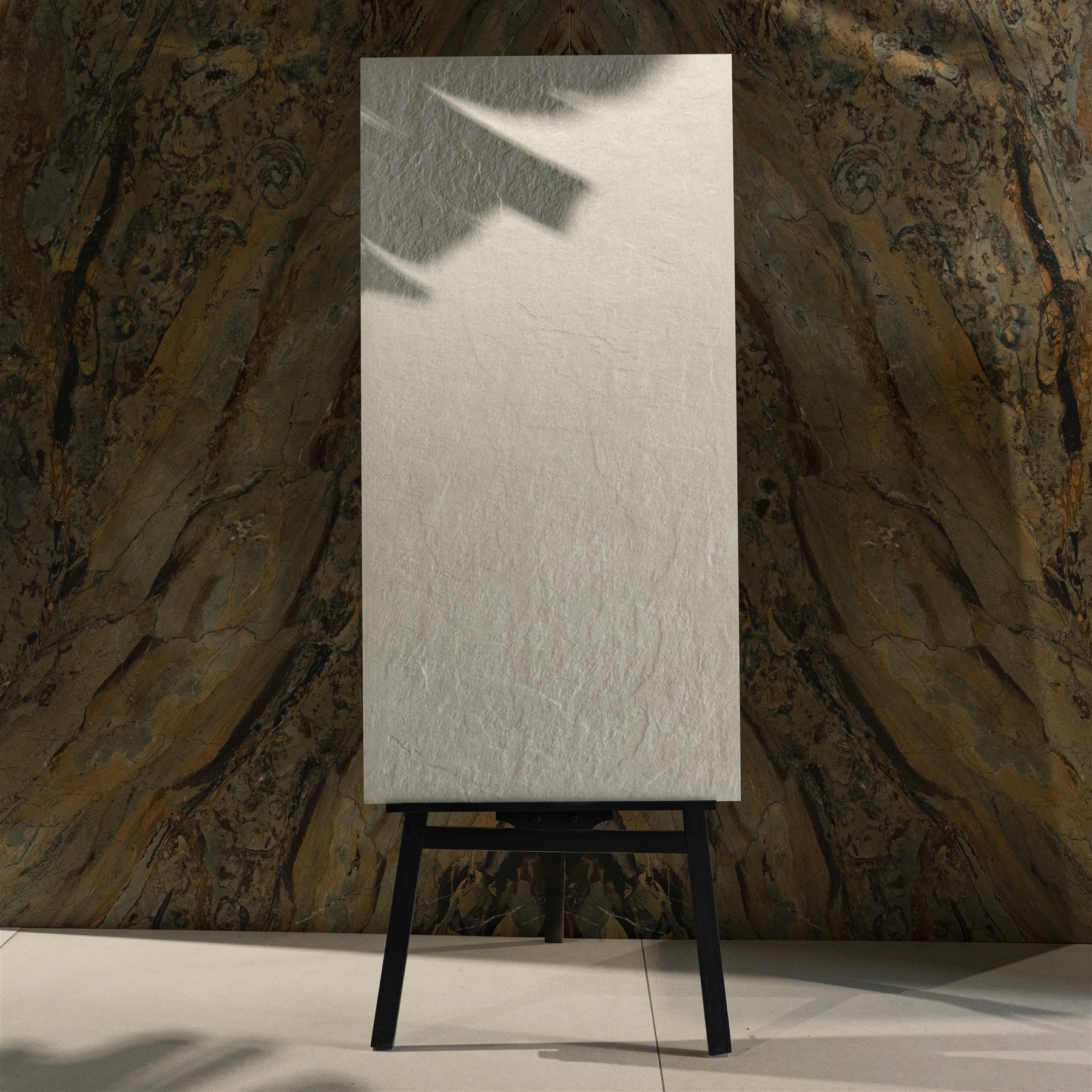 Aosta White Stone Look Porcelain Tile 60x120cm 20mm Thickness