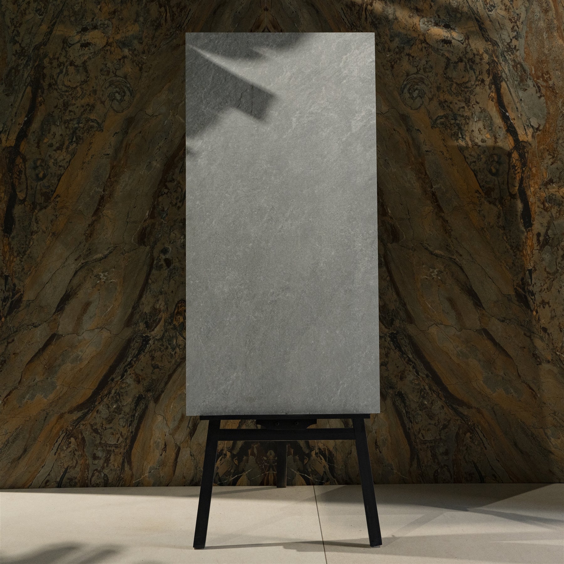 Classic Grey Stone Look Porcelain Tile 60x120cm 20mm Thickness