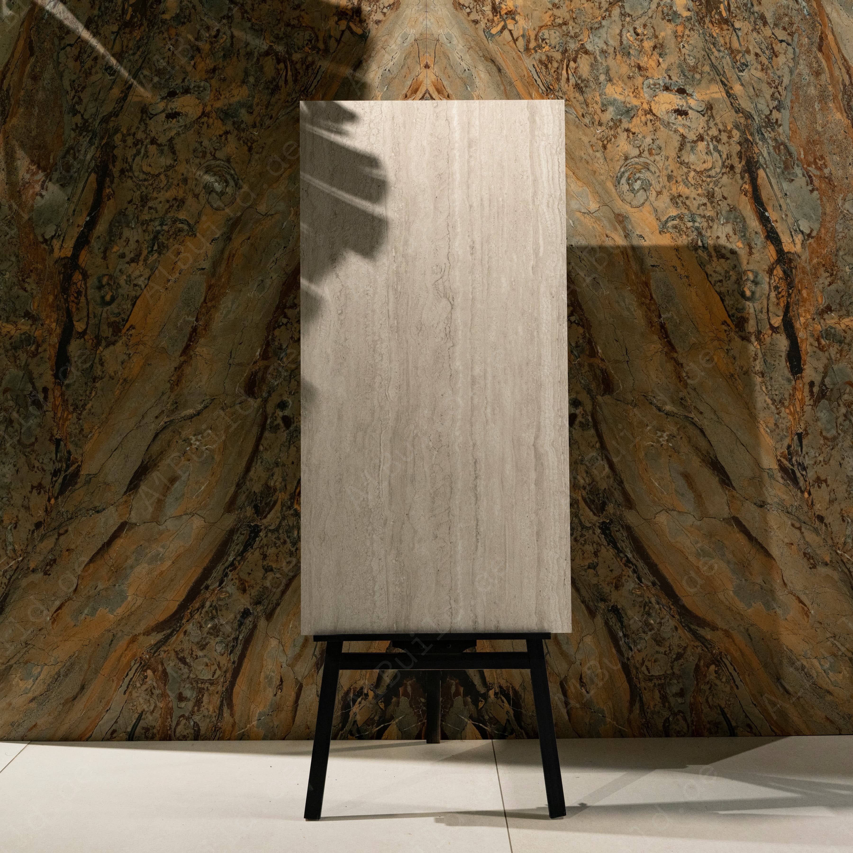 Travertine Dust 60x120cm x 20mm Matt Porcelain Floor Tile