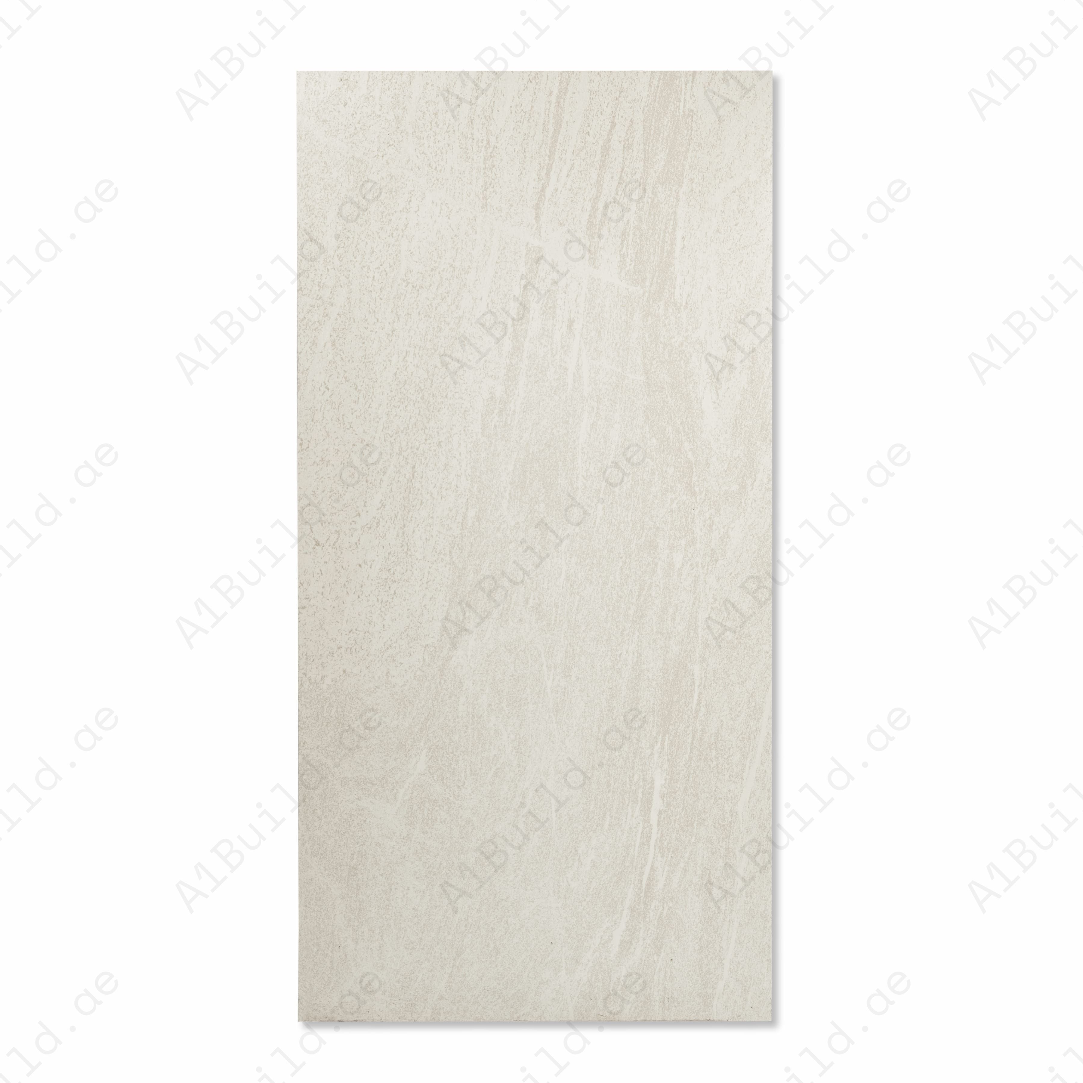 Northstone White Matte Porcelain Tile 60x120cm | Quartzite Stone Look Large Format Floor & Wall Tile | Bright Natural Stone Flooring UAE