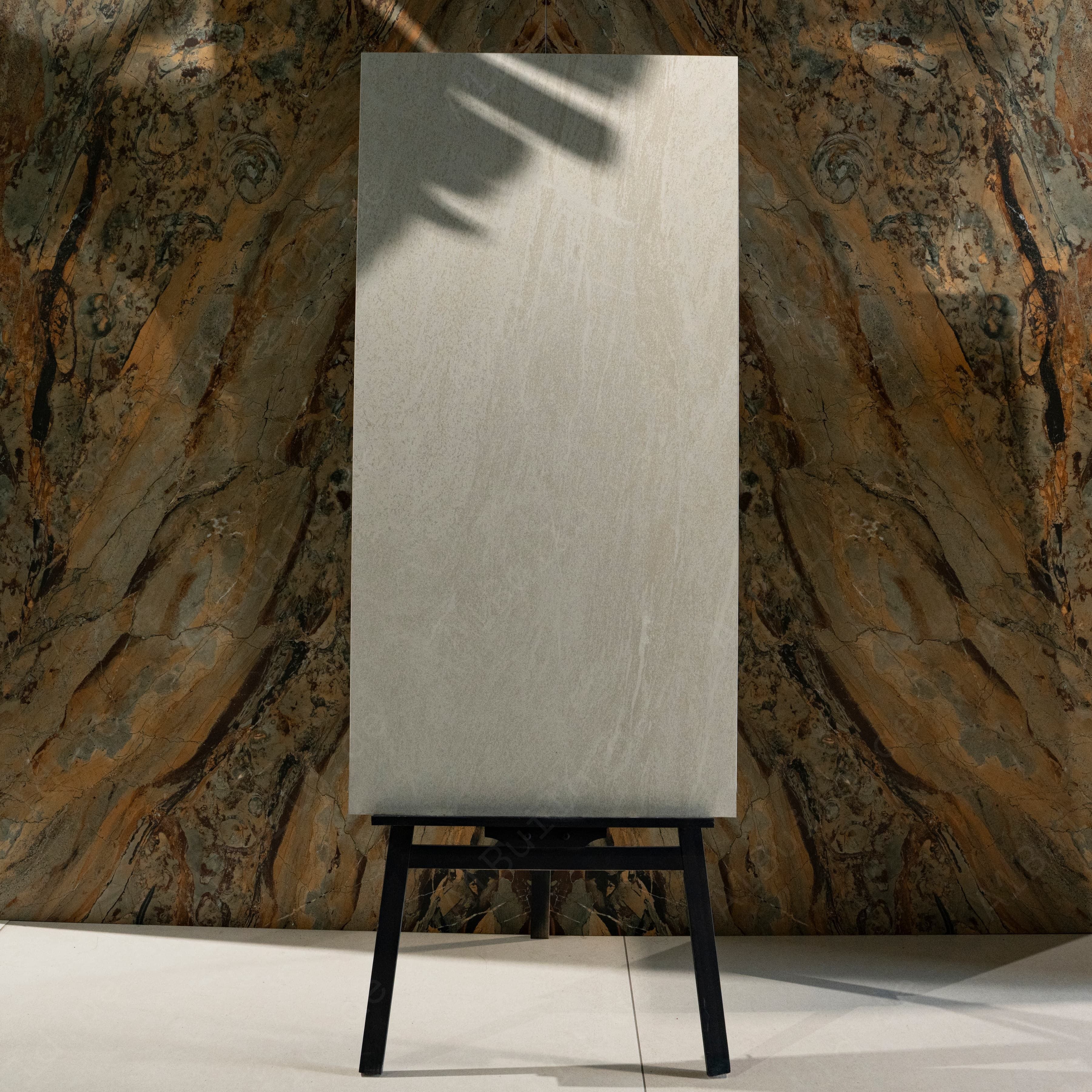 Northstone White Matte Porcelain Tile 60x120cm | Quartzite Stone Look Large Format Floor & Wall Tile | Bright Natural Stone Flooring UAE