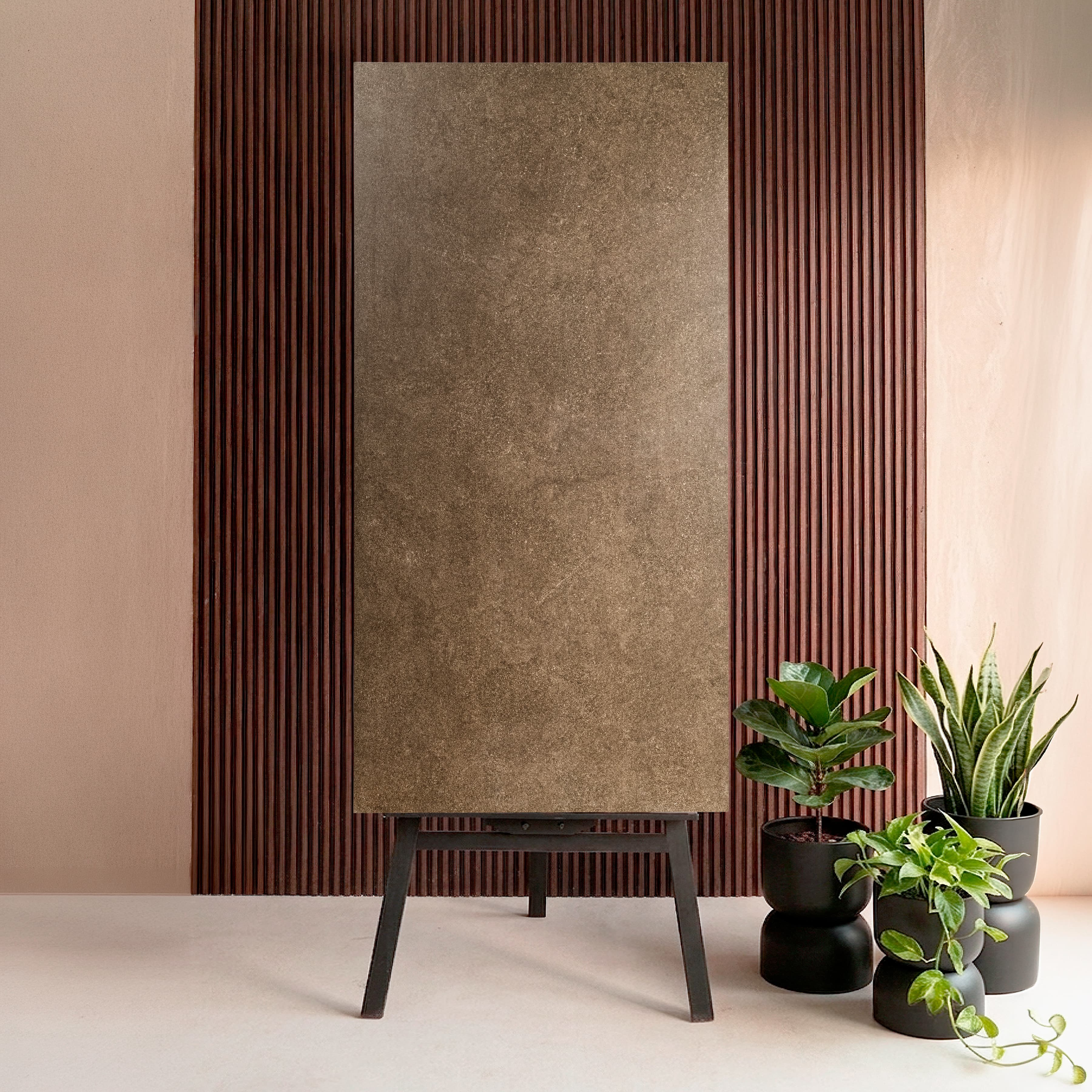 Cemento Brown Warm Cement Look Porcelain Tile 60x120cm