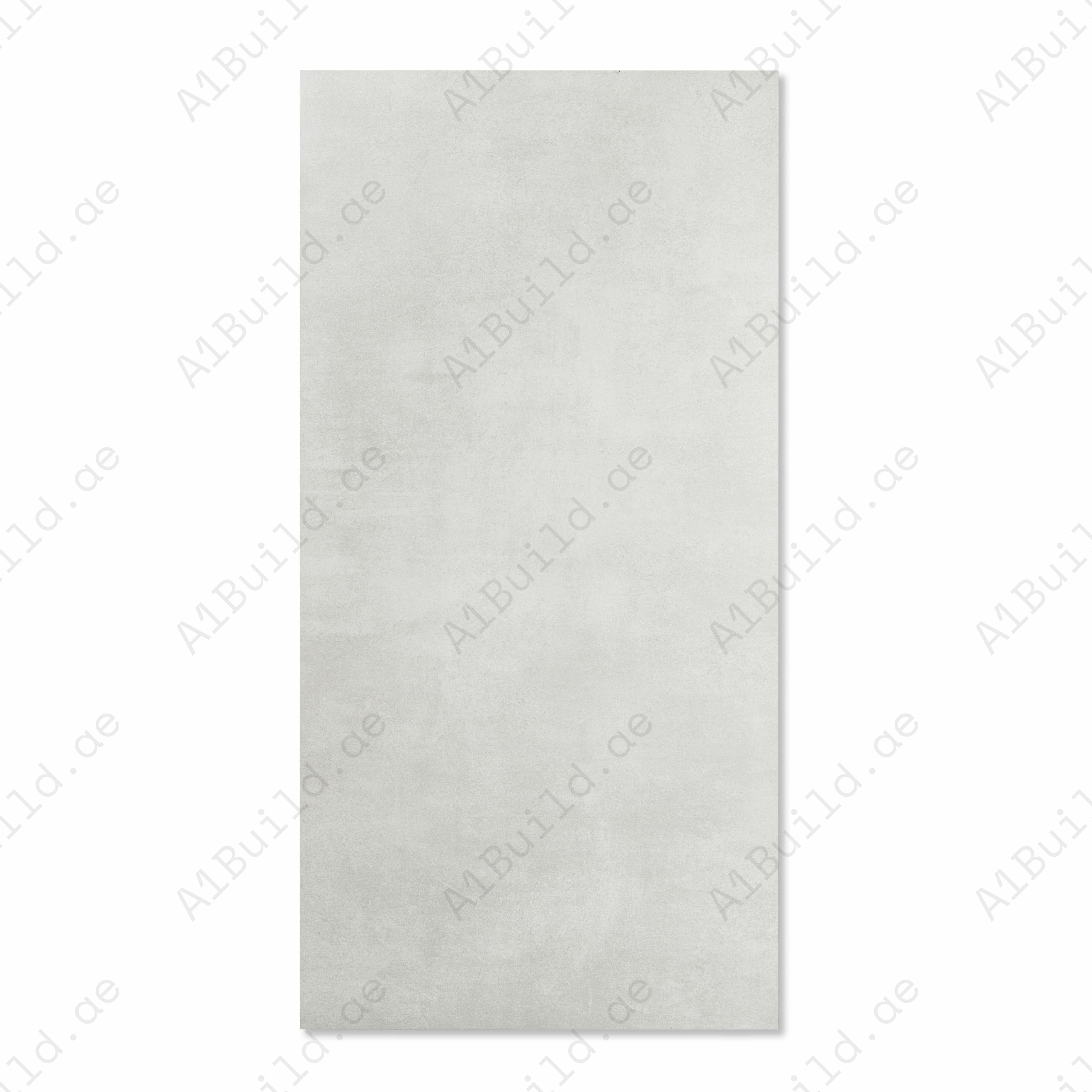 Brushed Binco Light Grey Matte Porcelain Tile 60x120cm | Micro Cement Concrete Look Large Format Floor & Wall Tile | Soft Neutral Flooring UAE