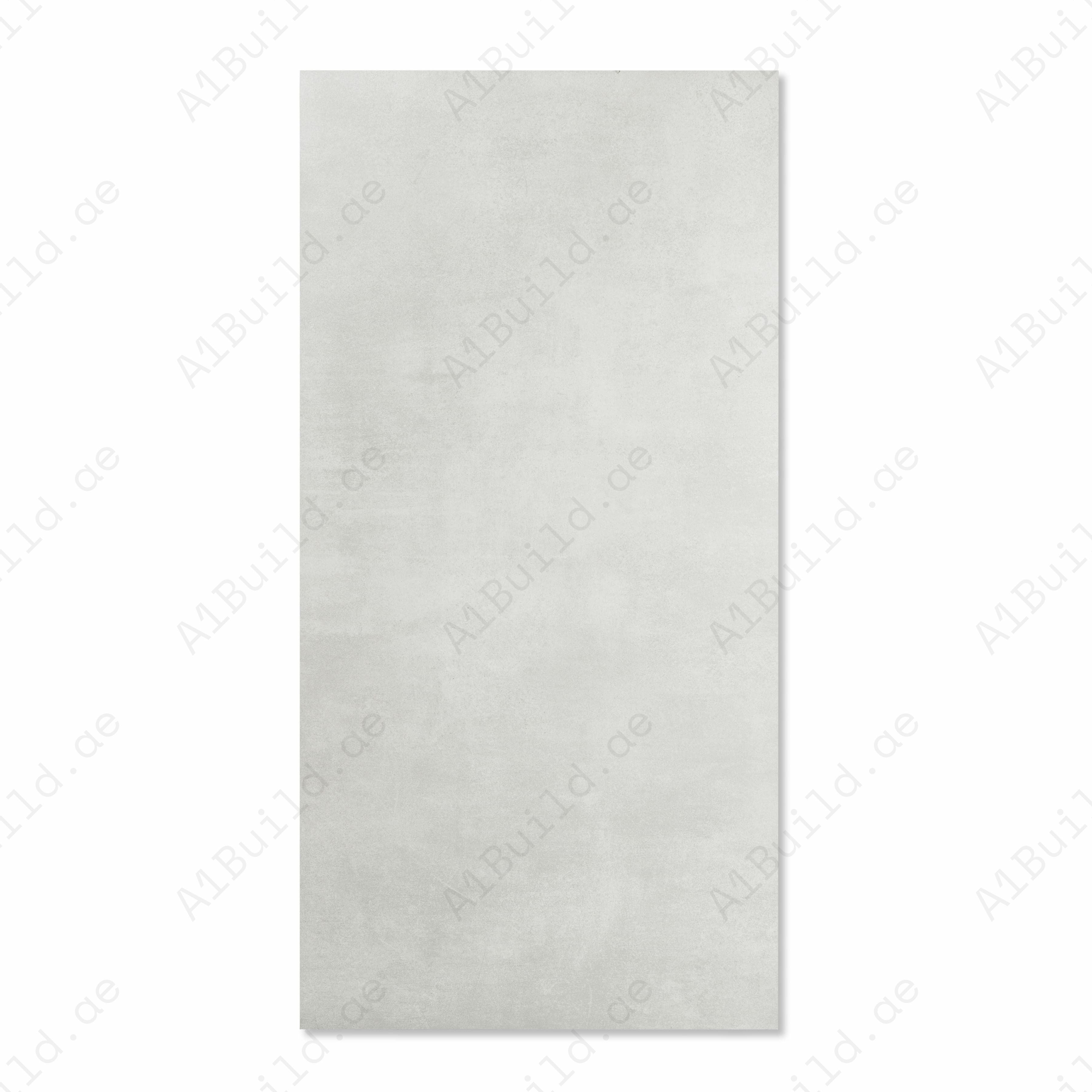 Brushed Binco Light Grey Matte Porcelain Tile 60x120cm | Micro Cement Concrete Look Large Format Floor & Wall Tile | Soft Neutral Flooring UAE