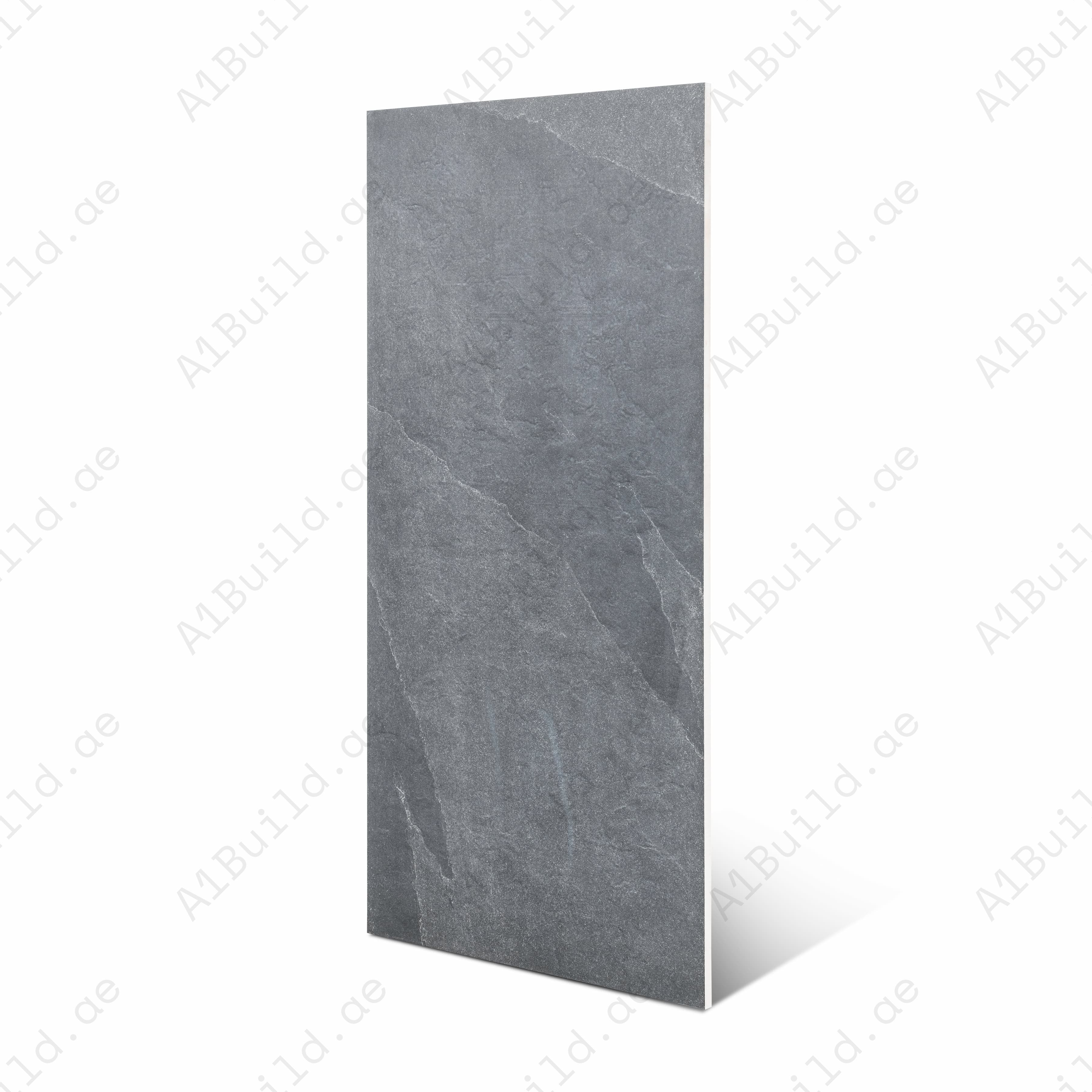New Brazilian Black porcelain slab with natural stone-look veining