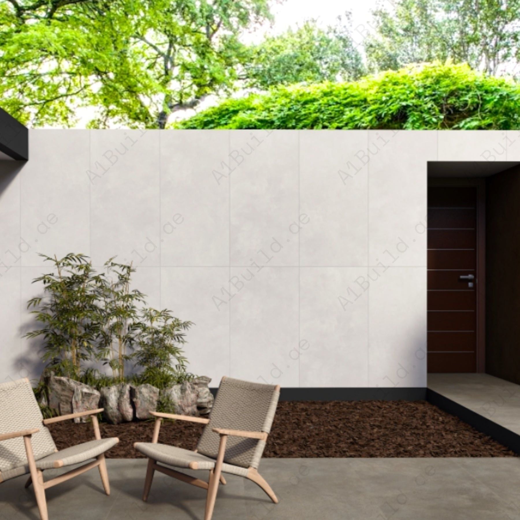 Azure Bianco (80x160cm 09mm random matt finished indoor floor & wall tiles)