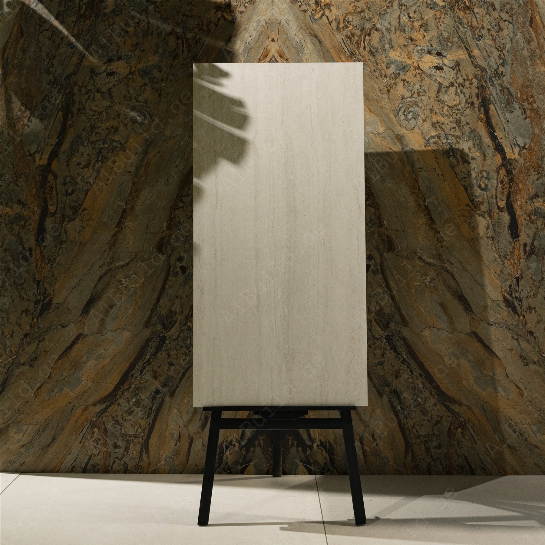 Travertine Bianco 60x120cm x 20mm Matt R11 Porcelain Stone Floor Tile