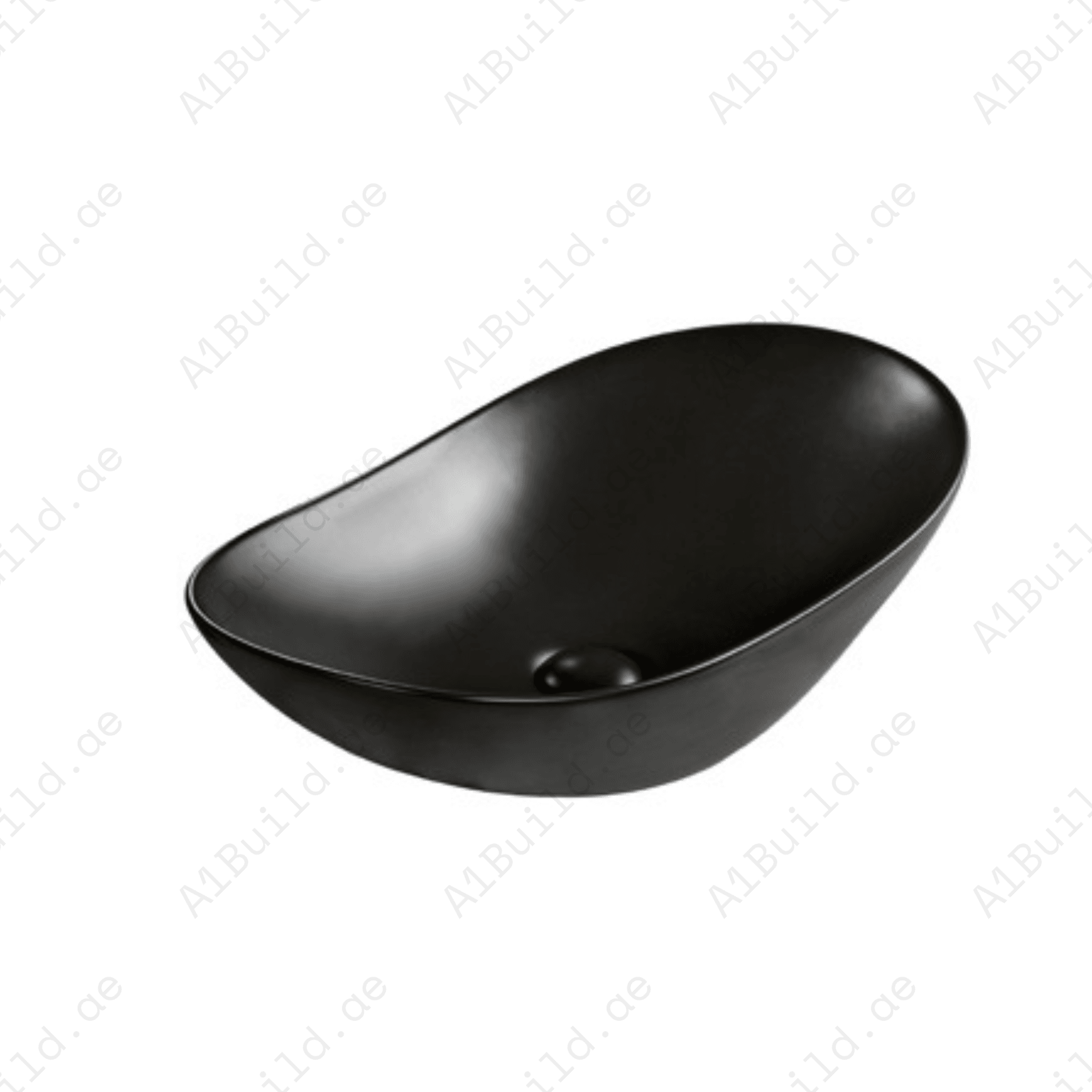 COUNTERTOP WASH BASIN W/O TAP HALE 630*360*150 MM, MATT BLACK