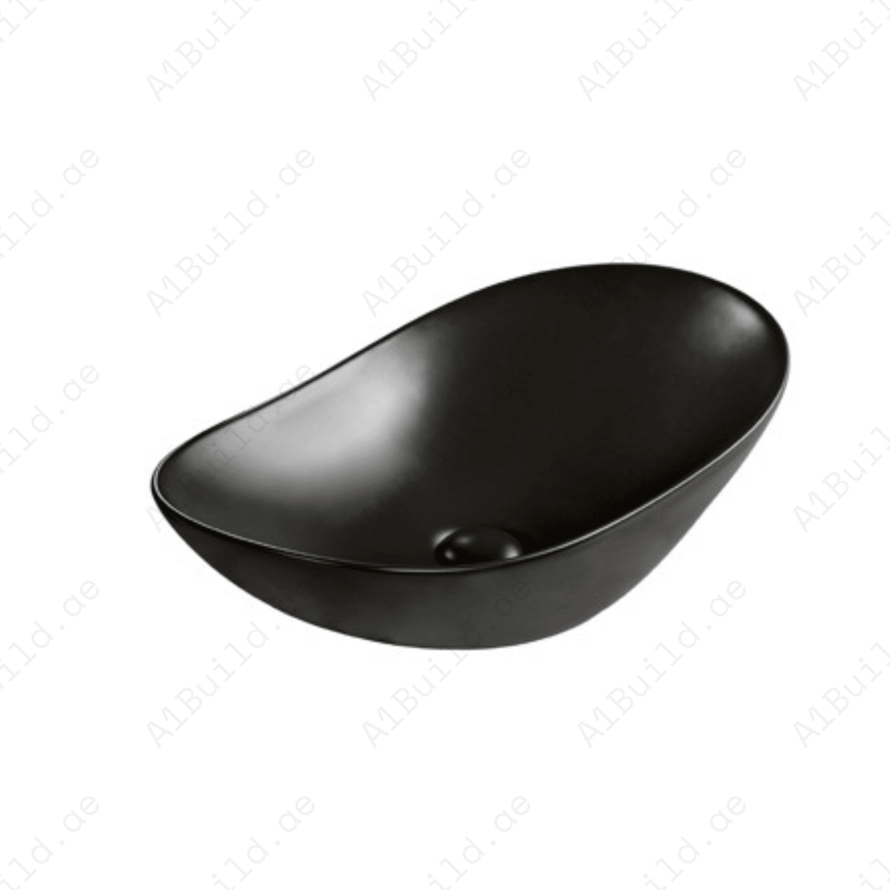 COUNTERTOP WASH BASIN W/O TAP HALE 630*360*150 MM, MATT BLACK