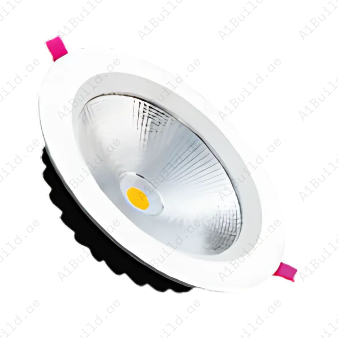 30W LED Downlight, 2703-2935lm, 40° beam angle, 30,000hrs lifespan & 80% energy saving. Perfect for homes, offices & retail lighting in 6000K, 4000K, 3000K.
