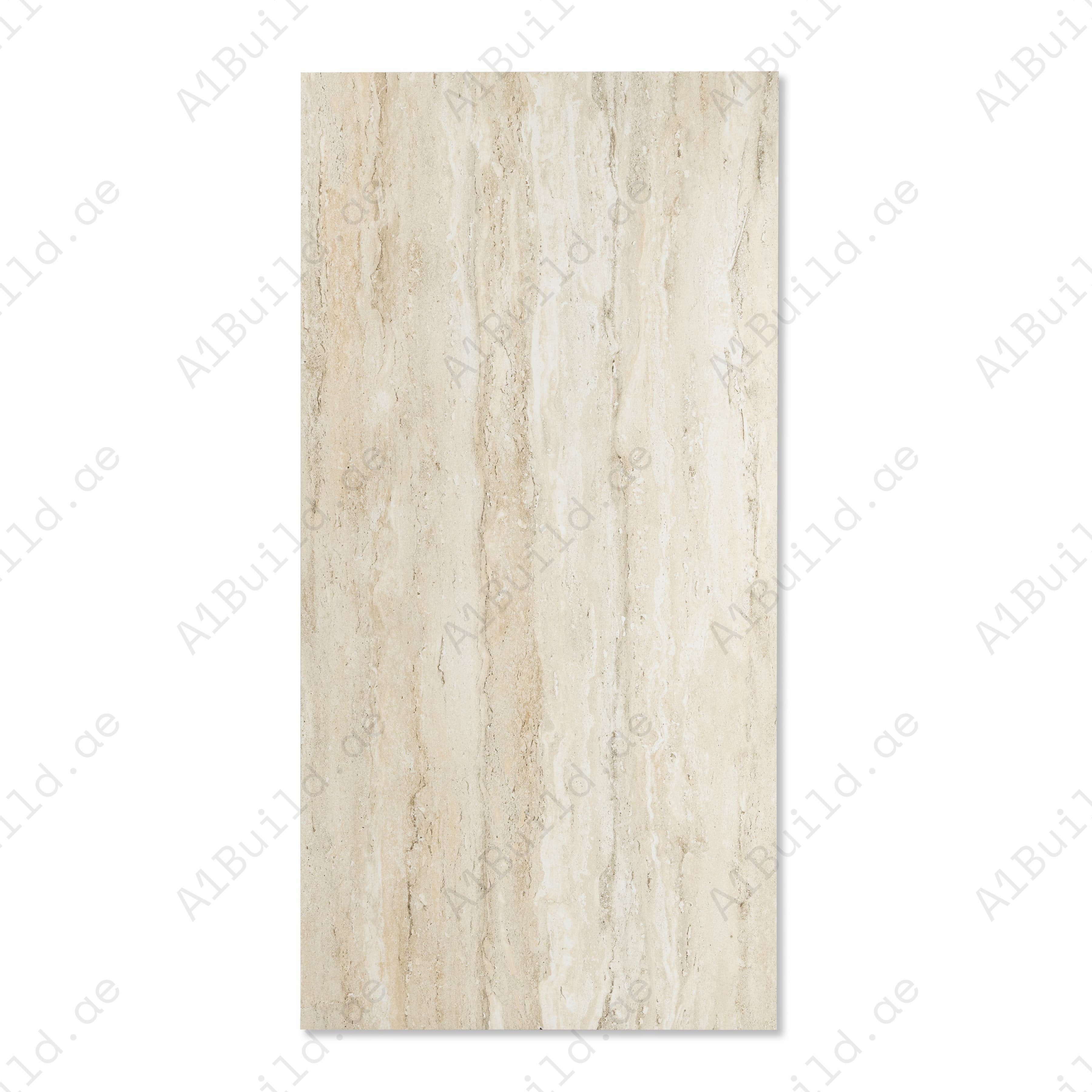 Cream Marble Look Porcelain Tile 60x120cm – Luxury Matte Floor & Wall Tiles UAE