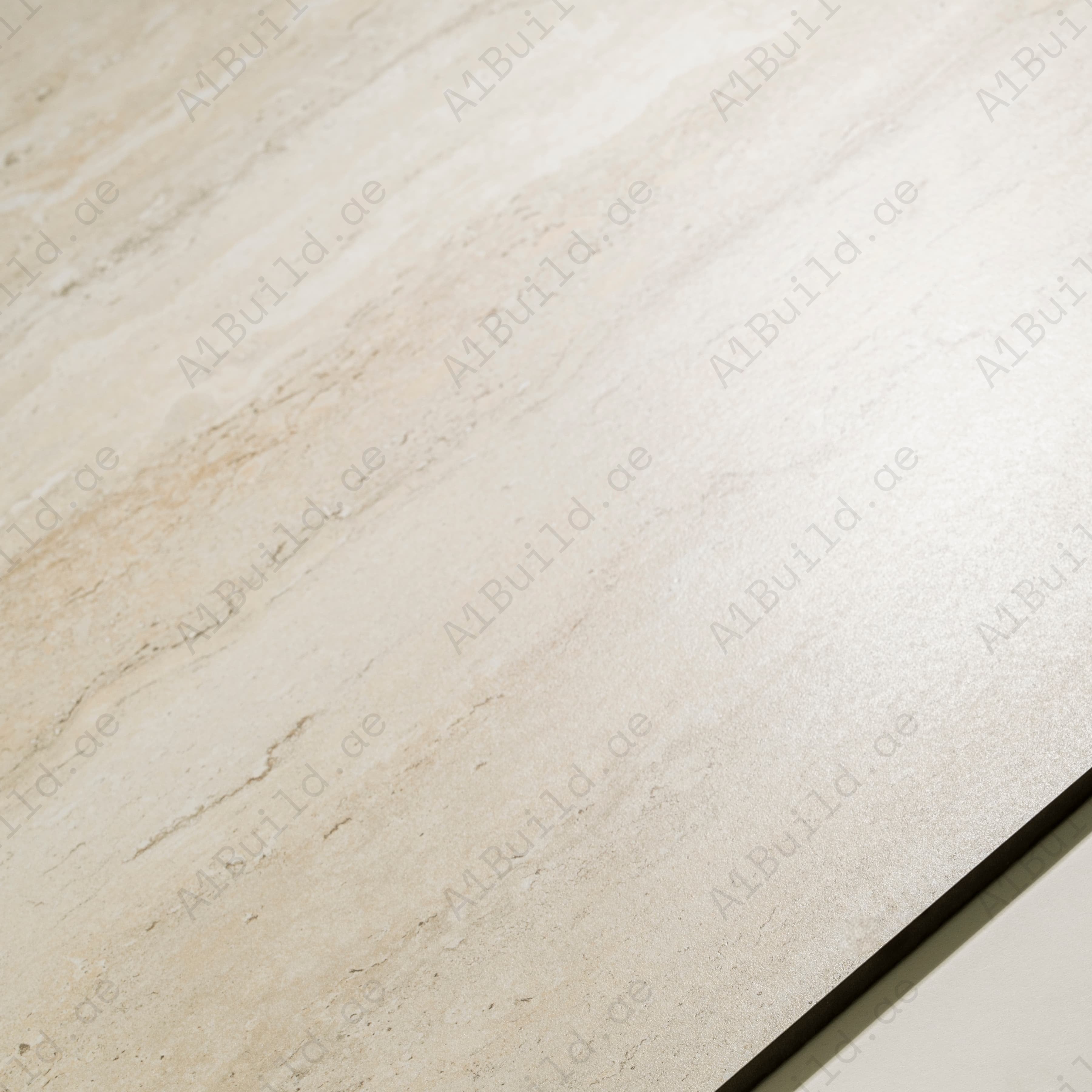 Cream Marble Look Porcelain Tile 60x120cm – Luxury Matte Floor & Wall Tiles UAE