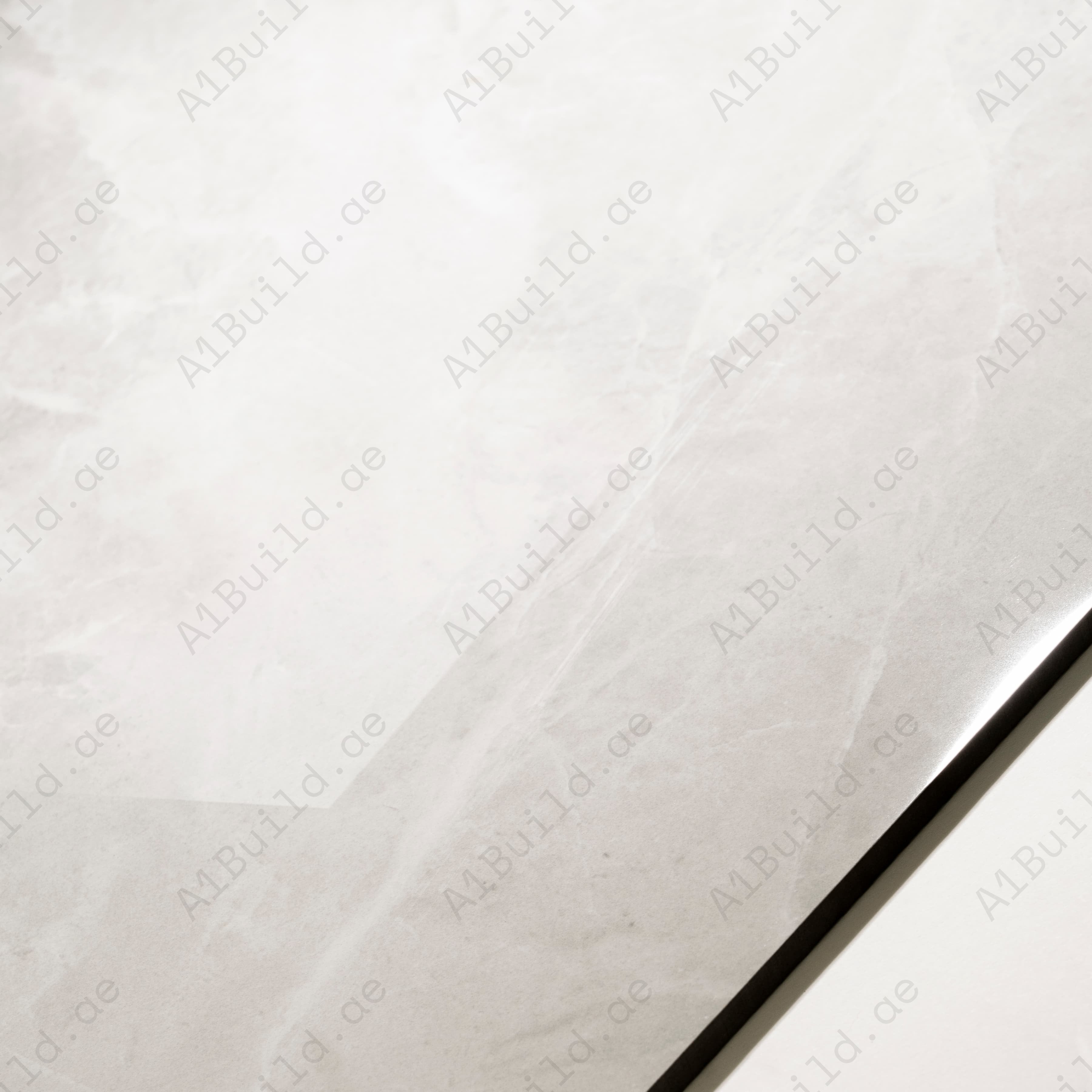 Era White Glossy Porcelain Tile 60x120cm | Soft Grey White Marble Look Large Format Floor & Wall Tile UAE