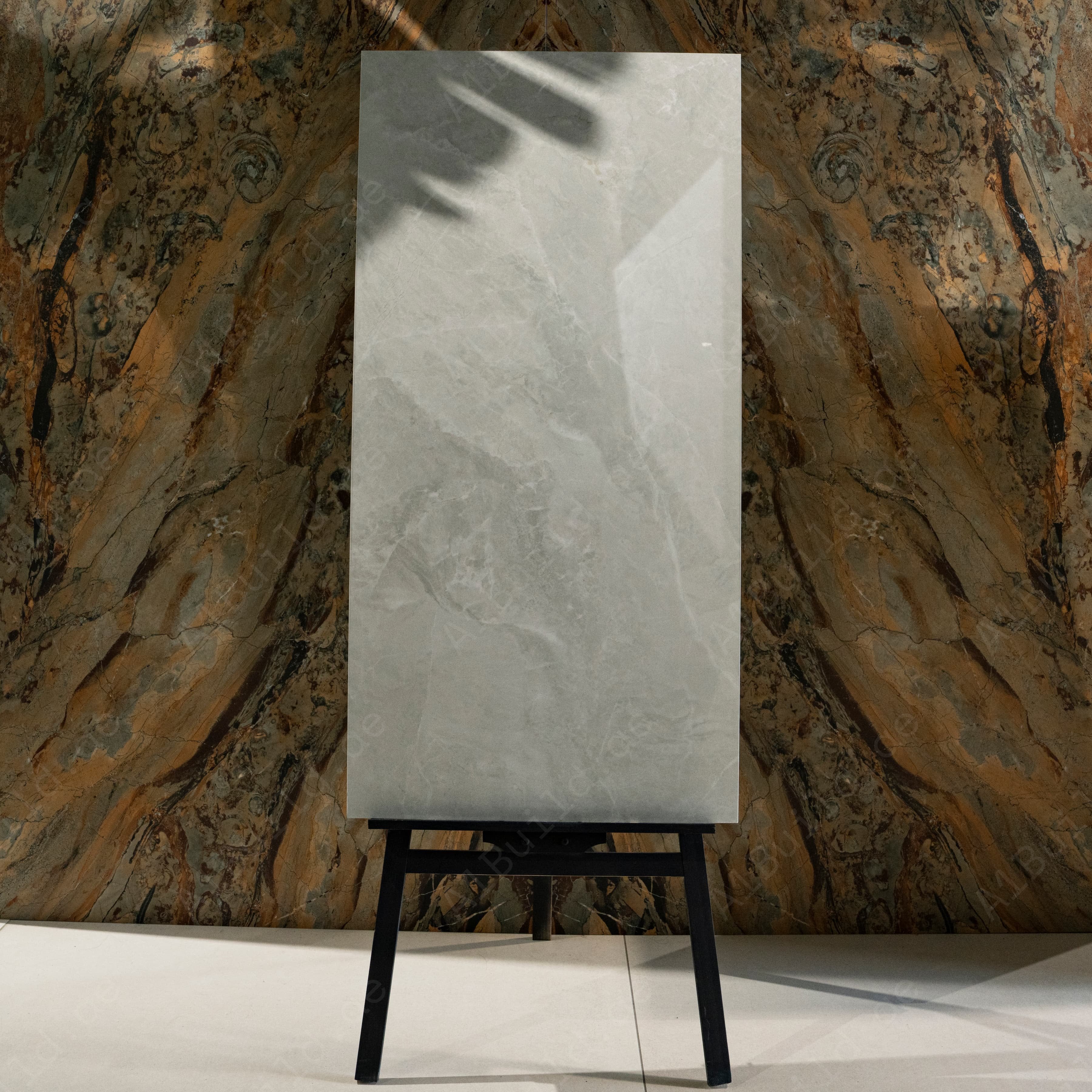 Era White Glossy Porcelain Tile 60x120cm | Soft Grey White Marble Look Large Format Floor & Wall Tile UAE