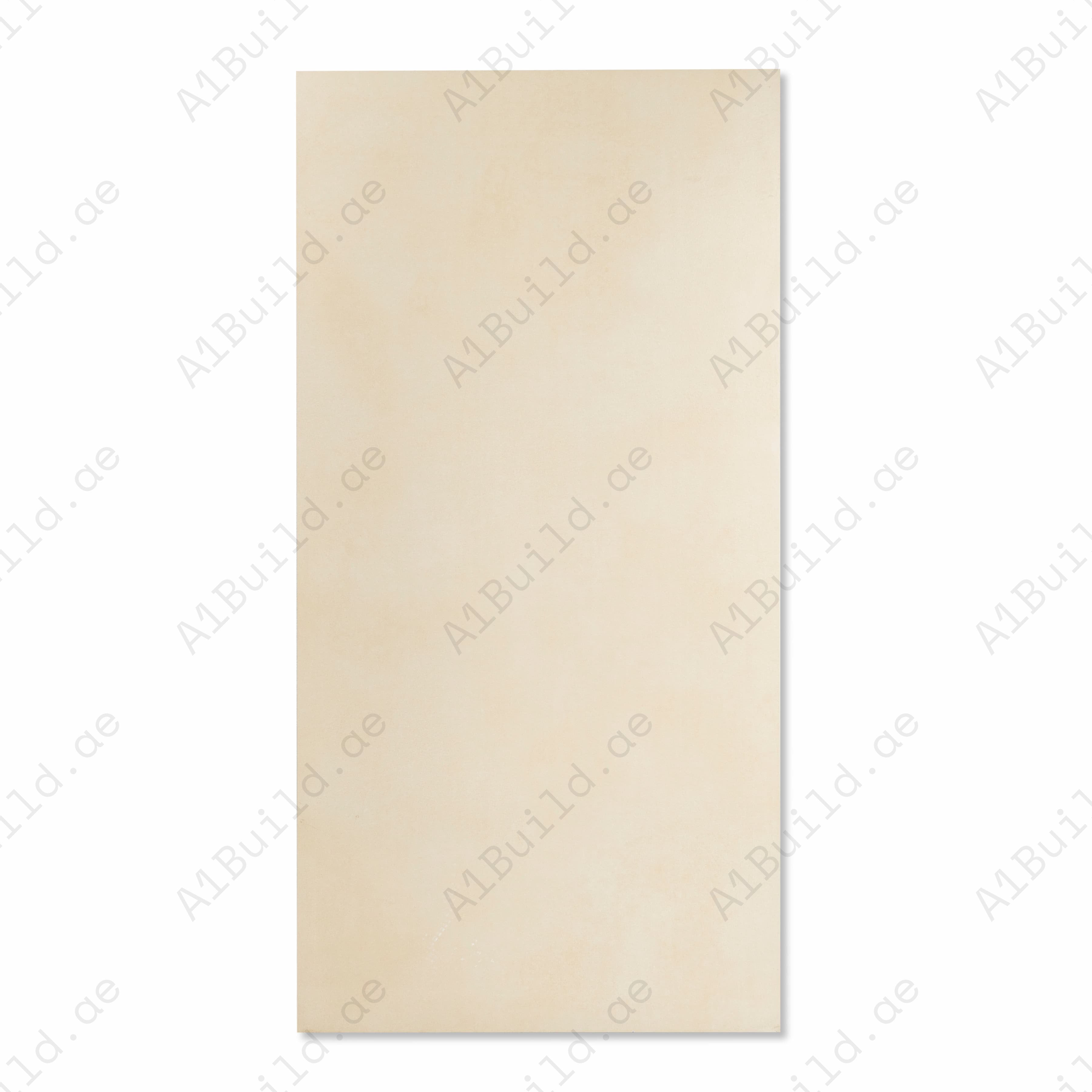 Sky Crema Matte Porcelain Tile 60x120cm | Soft Cream Plain Look Large Format Floor & Wall Tile | Warm Neutral Flooring UAE