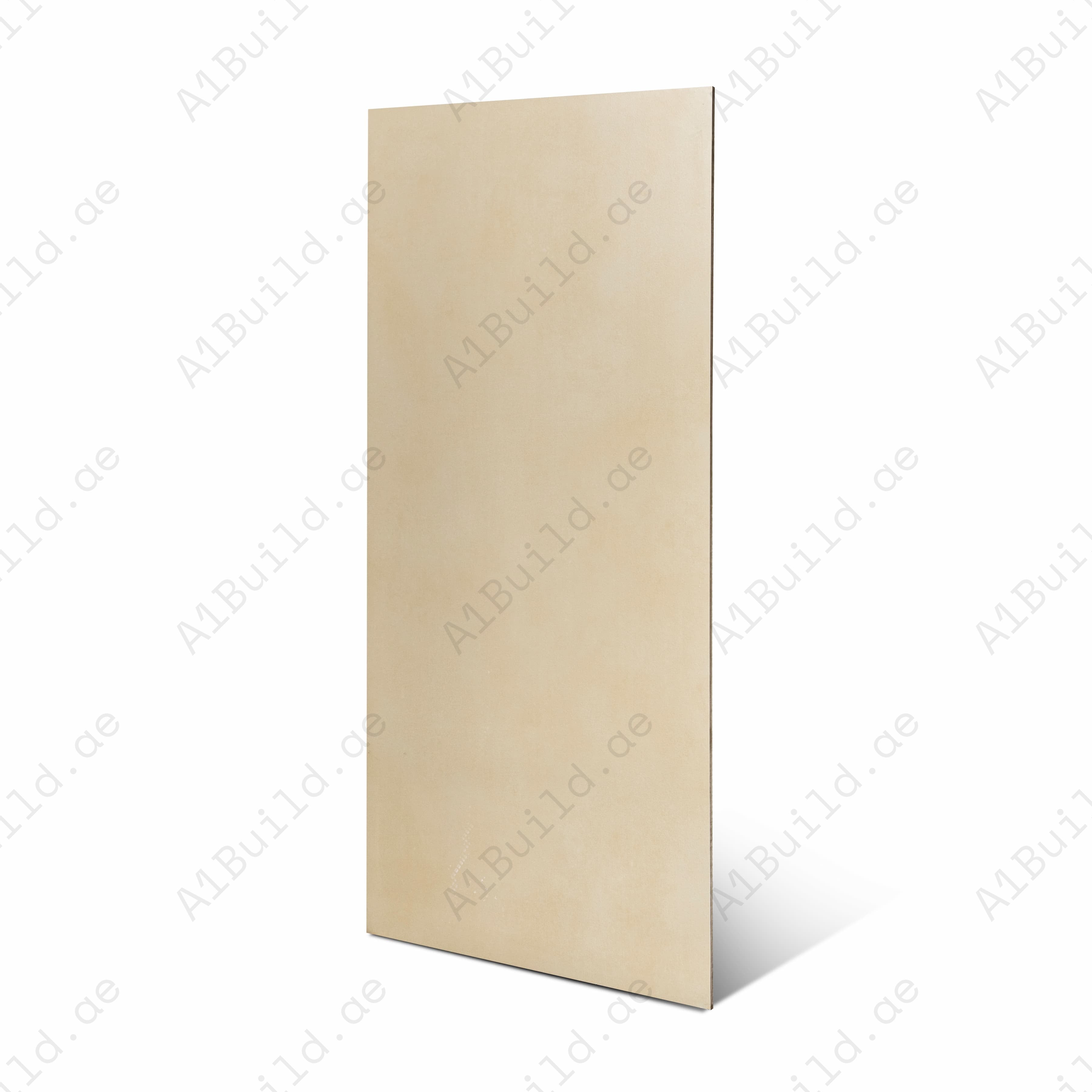 Sky Crema Matte Porcelain Tile 60x120cm | Soft Cream Plain Look Large Format Floor & Wall Tile | Warm Neutral Flooring UAE
