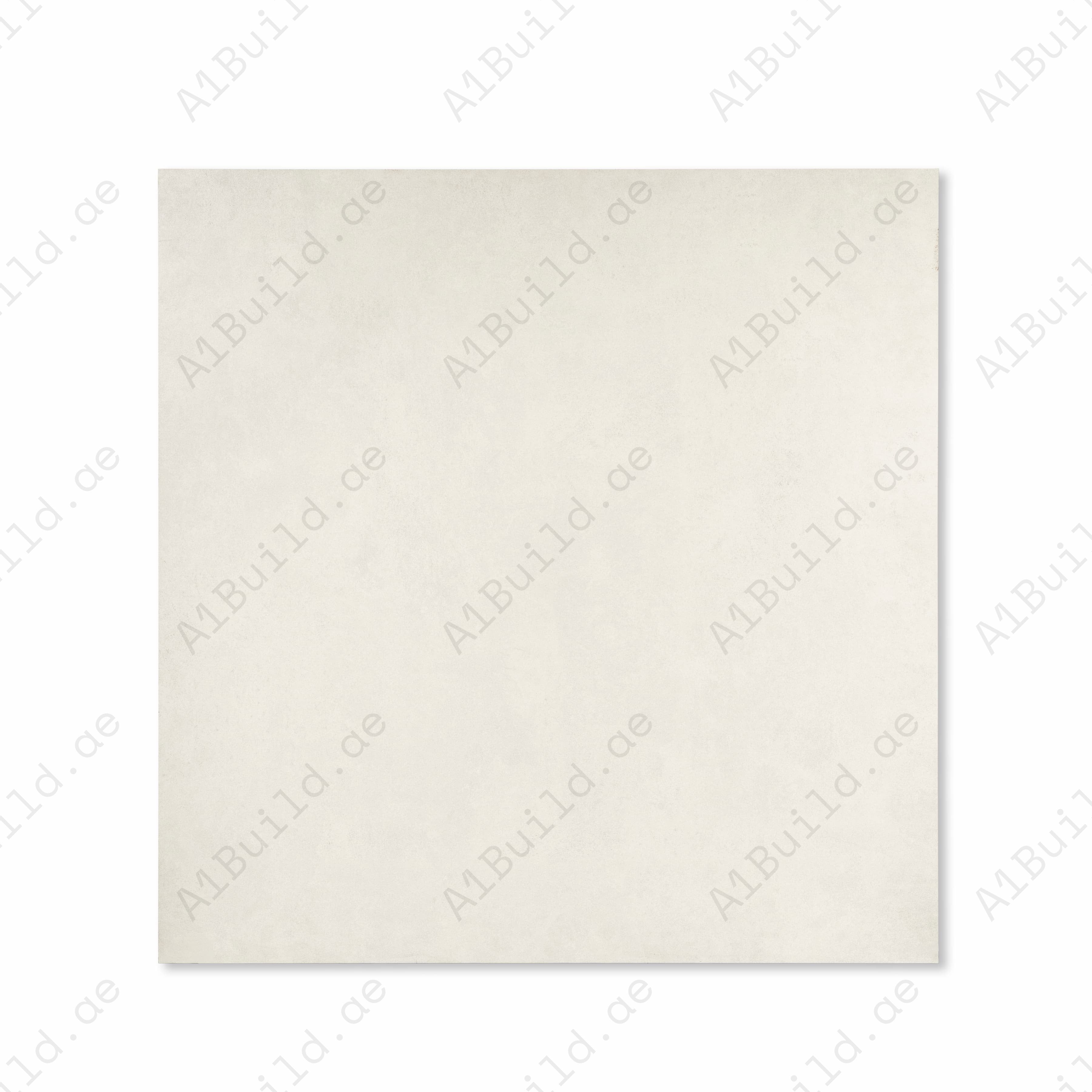 Top view of Polo White uniform white porcelain floor tile 120x120cm with subtle natural variation and matte finish