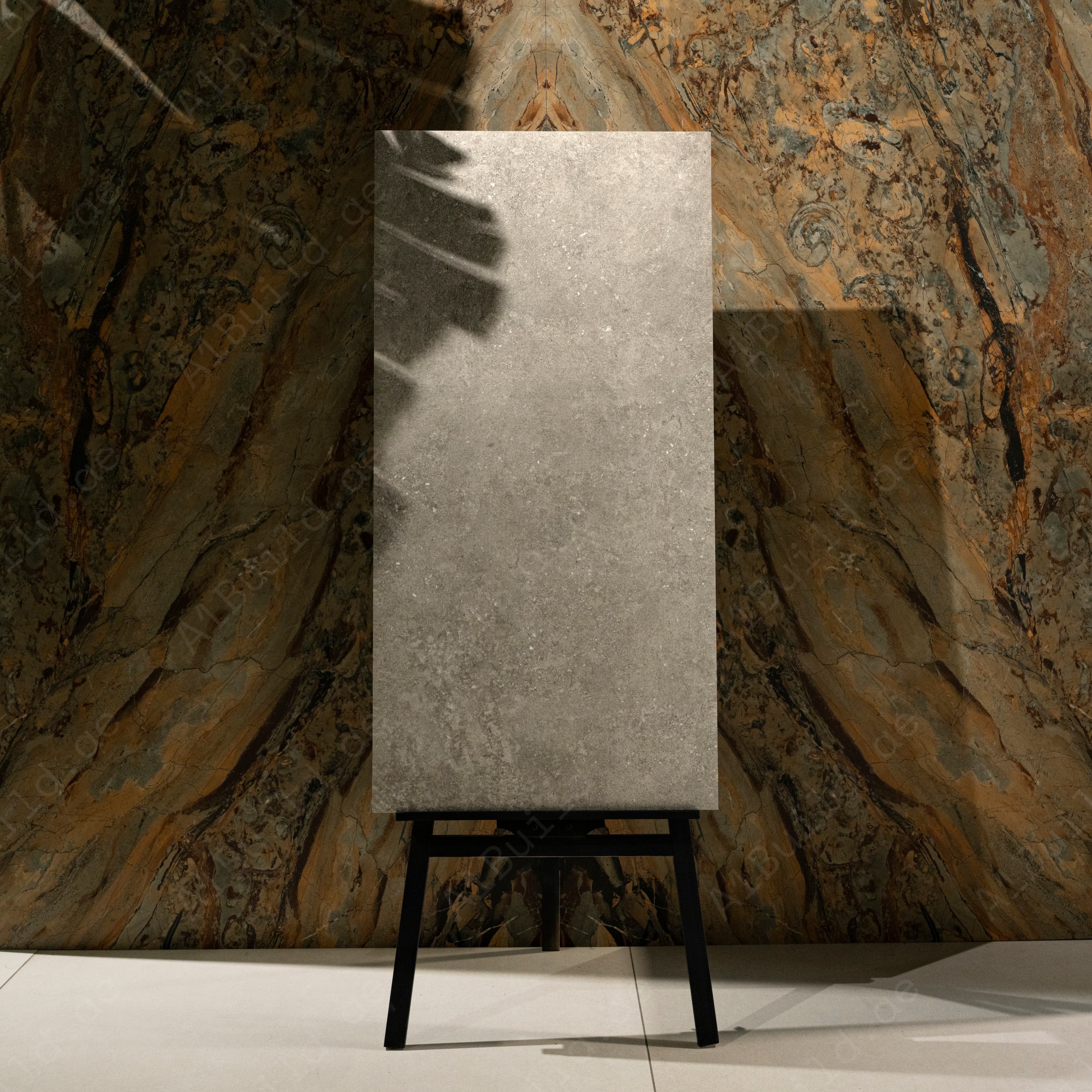Darwin Taupe Cement Look Porcelain Tile 60x120cm – 1.6mm Thickness