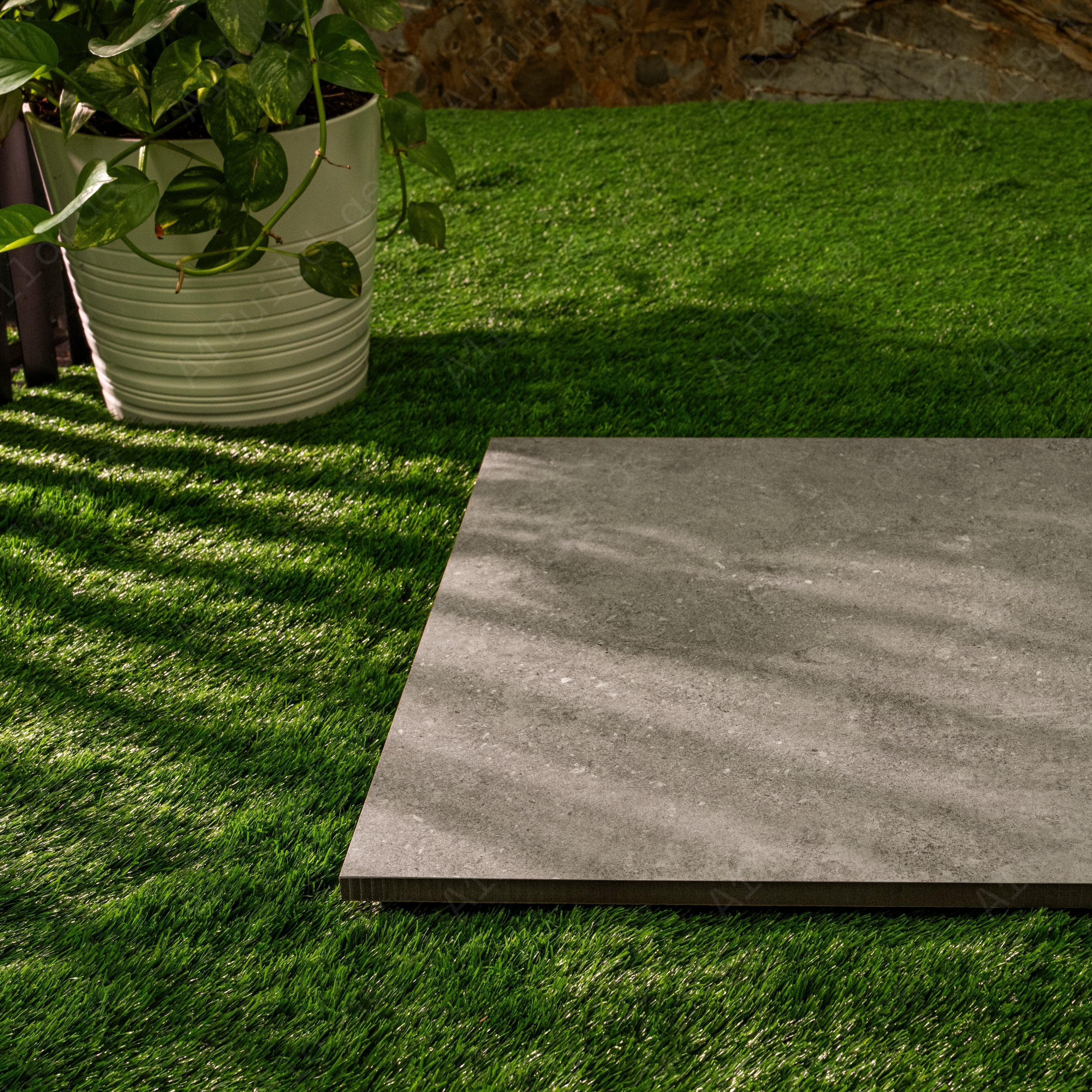Darwin Taupe Cement Look Porcelain Tile 60x120cm – 1.6mm Thickness