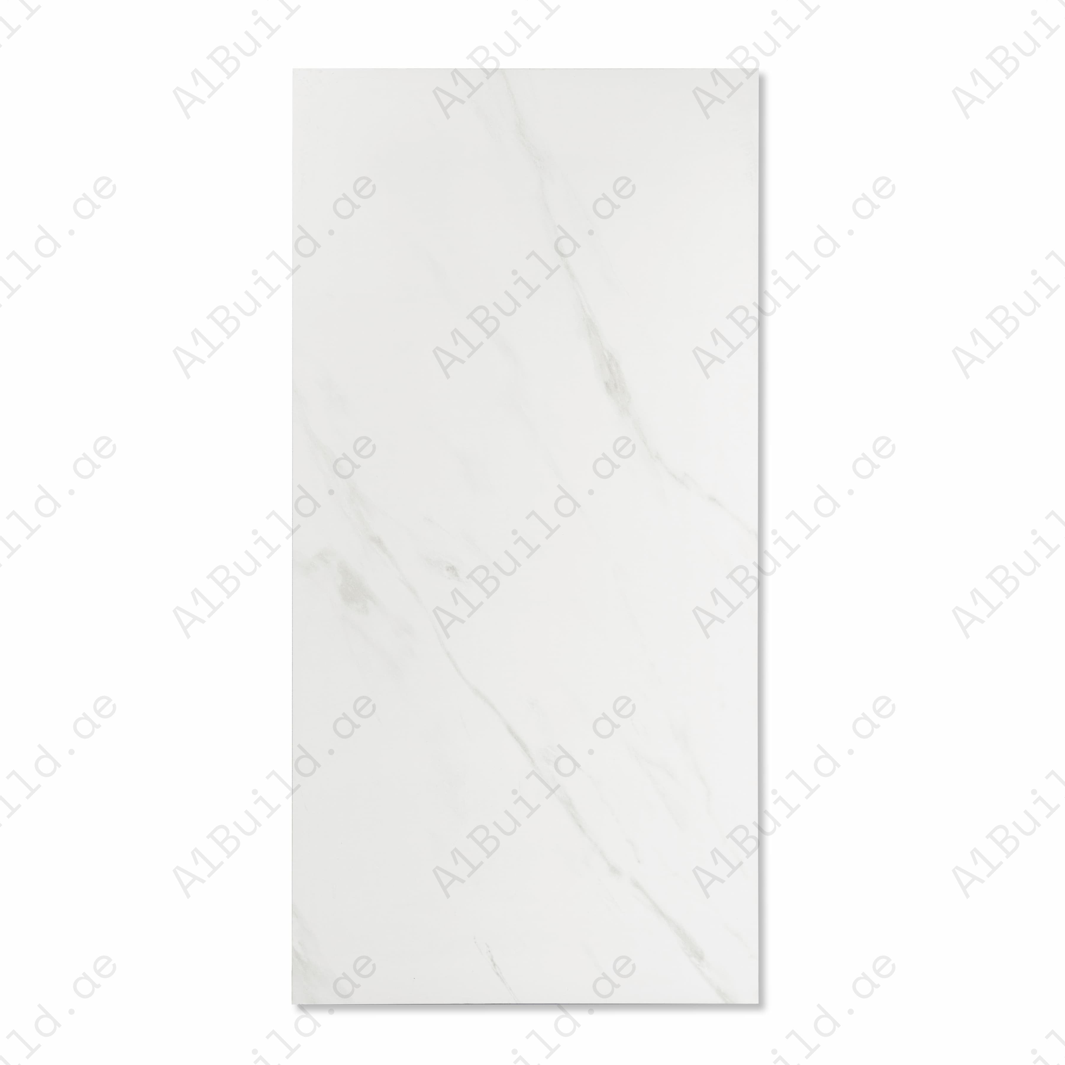 Coring Statuario White Matte Porcelain Tile 60x120cm | Fine Grey Veined Statuario Marble Look Large Format Floor & Wall Tile UAE